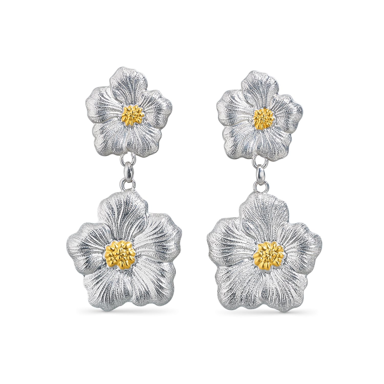 BUCCELLATI シルバー バングルBLOSSOMS VERMEIL