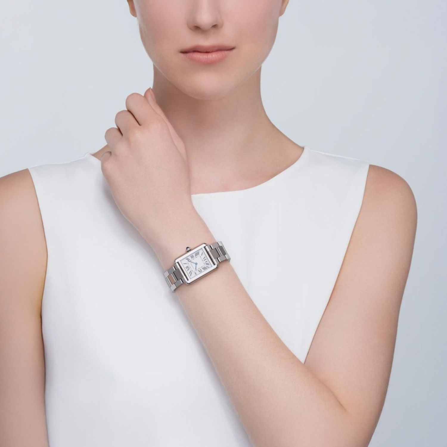 Cartier Tank Solo watch small model, steel Cartier Godechot