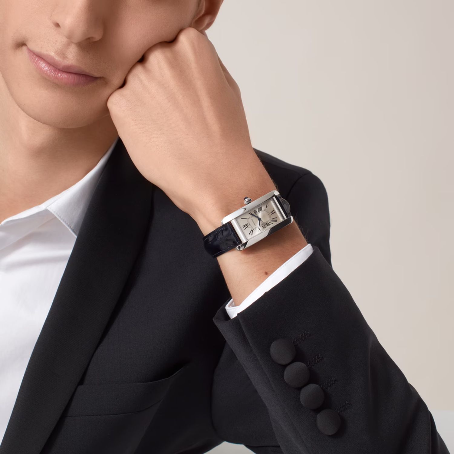 Cartier Tank Americaine Watch Medium Model Cartier Godecho Pauliet