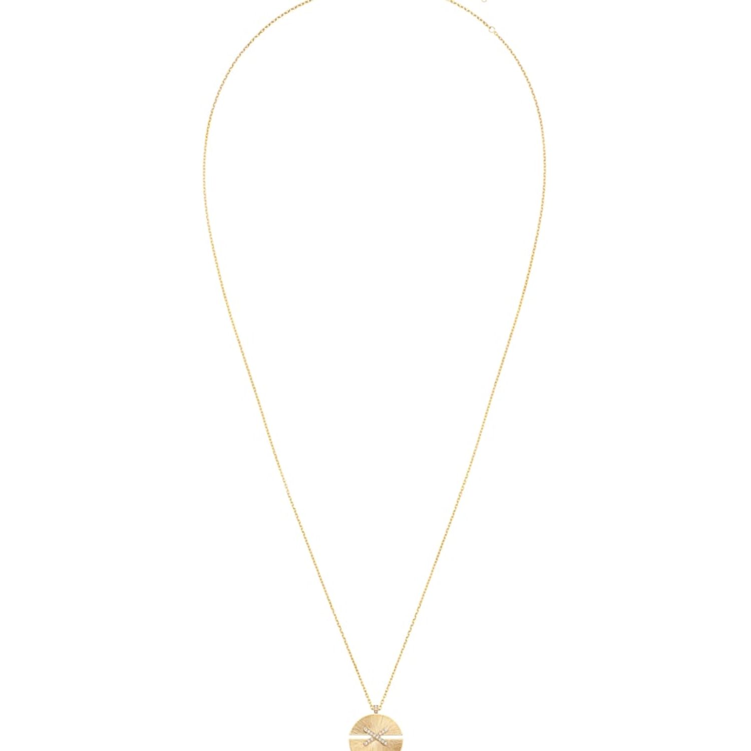 Chaumet Jeux de Liens Harmony pendant in yellow gold and diamonds