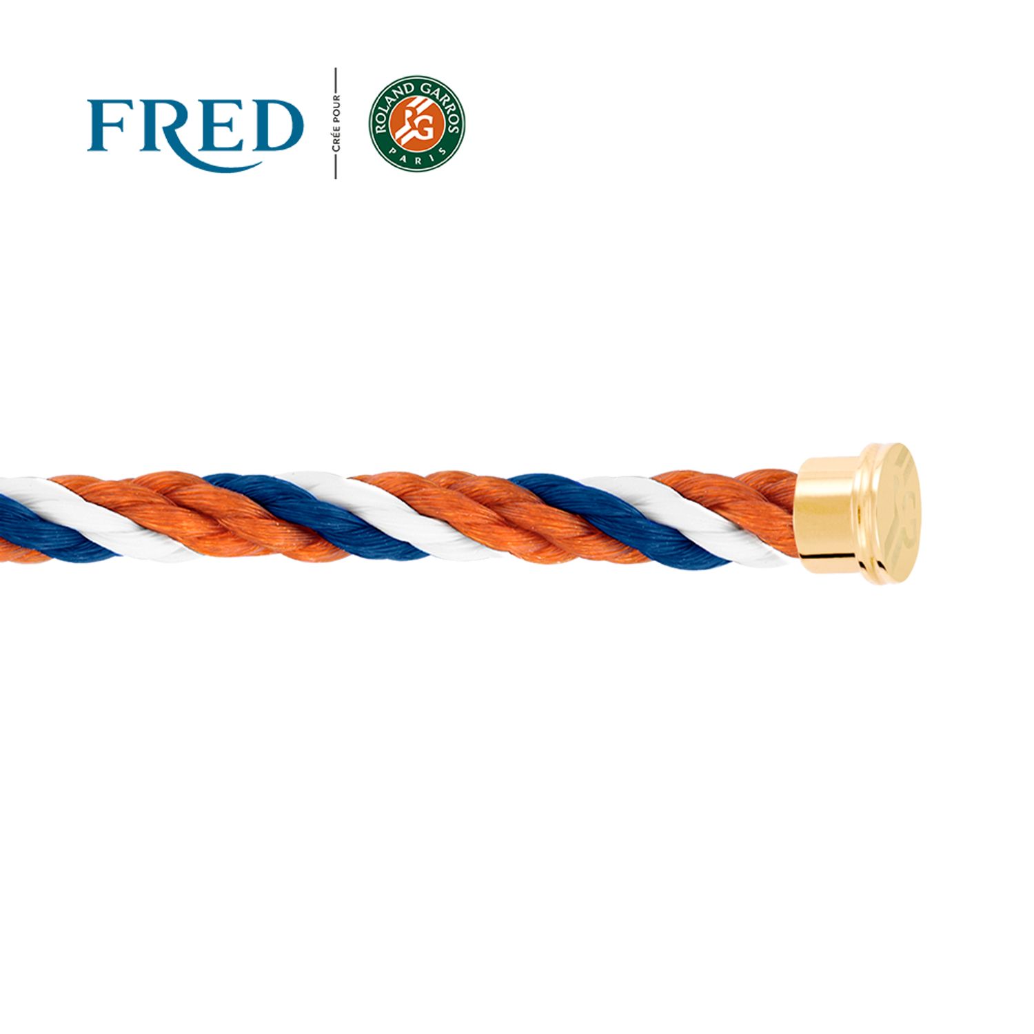 Fred Rope Wire 1 turn cable Fred Force 10 Medium model #FredxRolandGarros in Blue ...