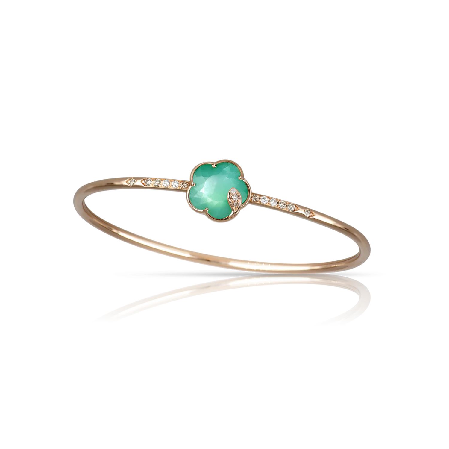 Bracelet Pasquale Bruni Petit Joli Lunaire en Or Rose avec Gemme Jardin Lunaire et Diamants - Godechot Pauliet Bracelet Pasquale Bruni Petit Joli Lunaire en Or Rose avec Gemme Jardin Lunaire et Diamants