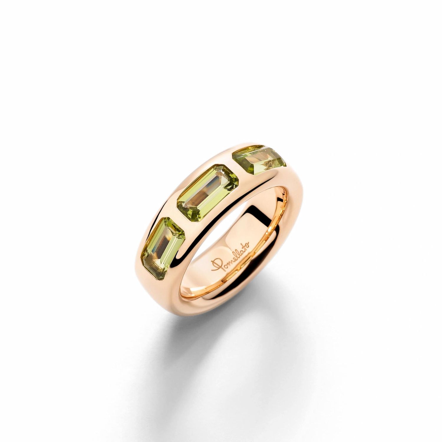 Pomellato Iconica Ring in Rose Gold with Peridot