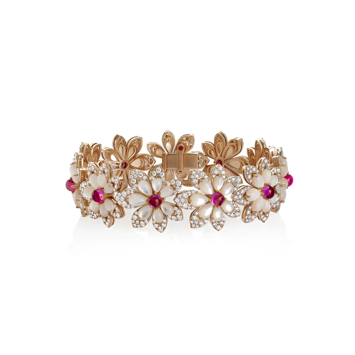 Boucles D'oreilles Dolly-Bijoux - Argent 925, Cz Rubis Carré