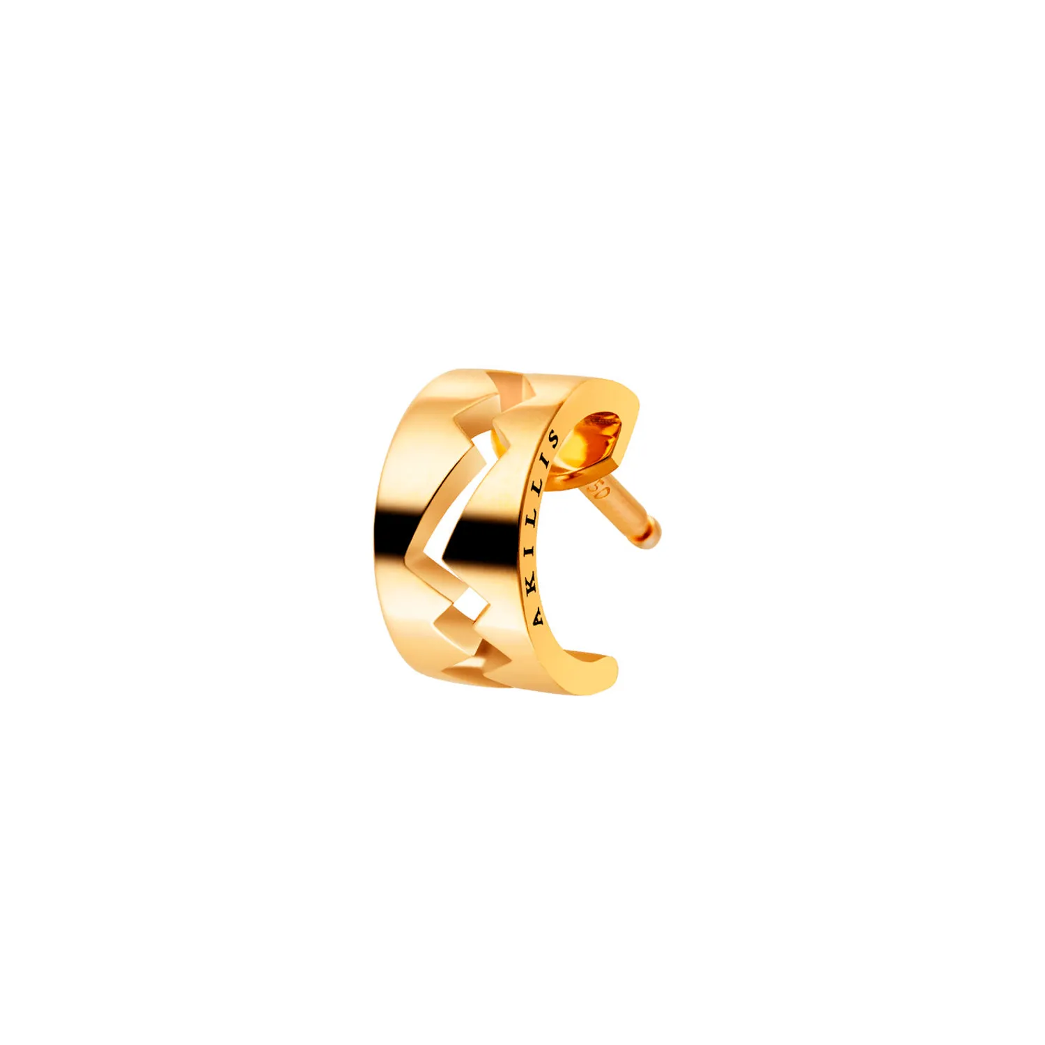Mono boucle d'oreille Akillis Capture Me en or jaune
