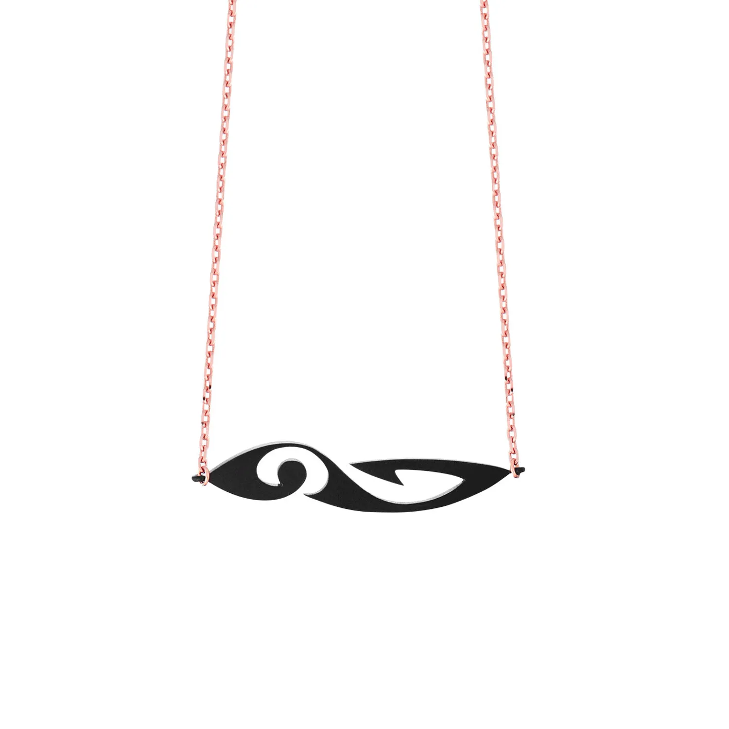 Pendentif Akillis chaîne Tattoo en titane dlc noir