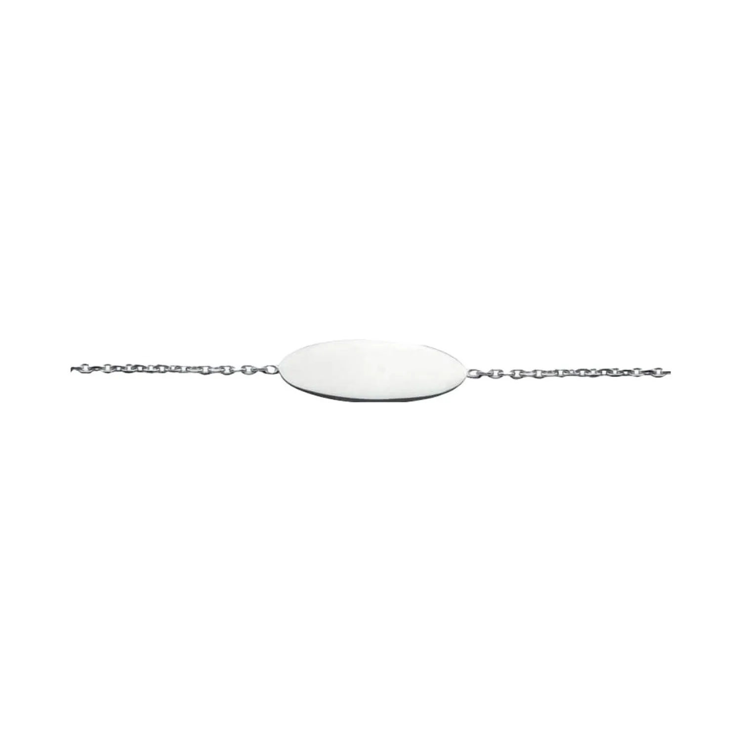 Bracelet Identité CALISSON PM Chaîne Forçat Limé 14cm