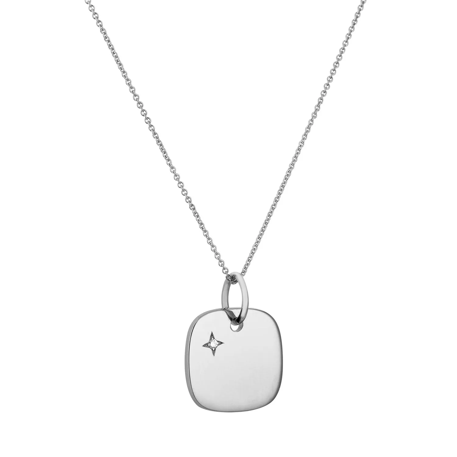 Pendentif MA PETITE ETOILE Coussin 13mm 1 diamant