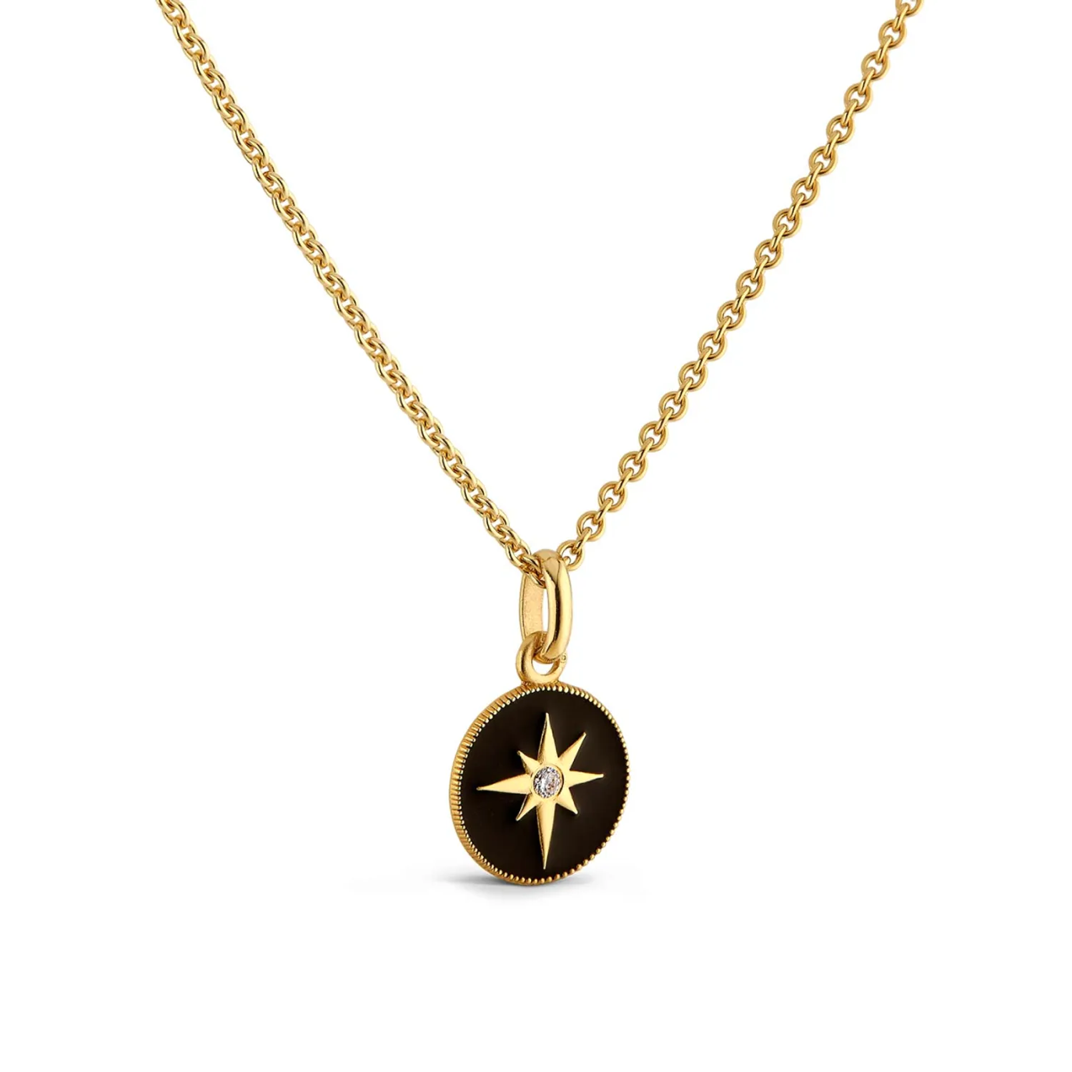 Pendentif Arthus Bertrand Etoile Noire Diamant
