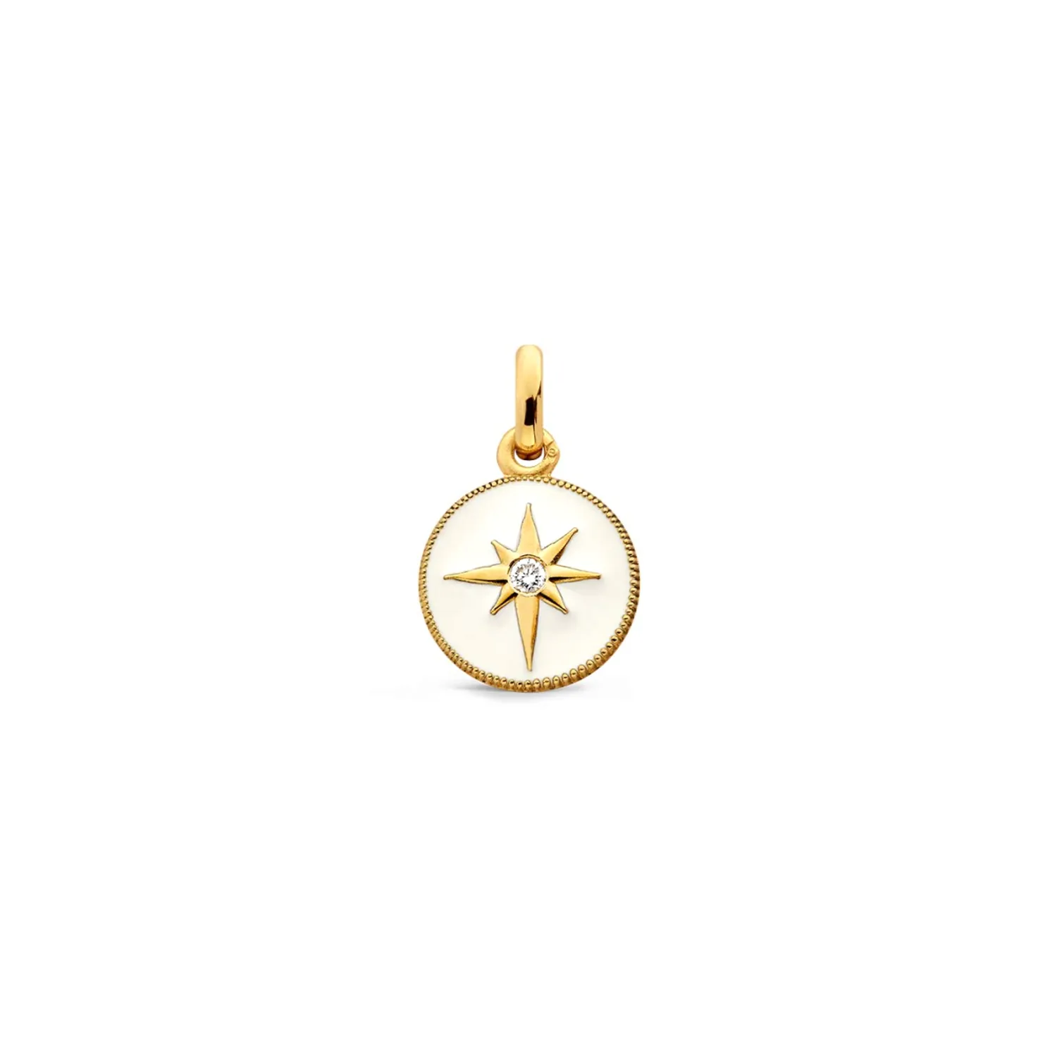 Pendentif Arthus Bertrand Etoile Ivoire Diamant