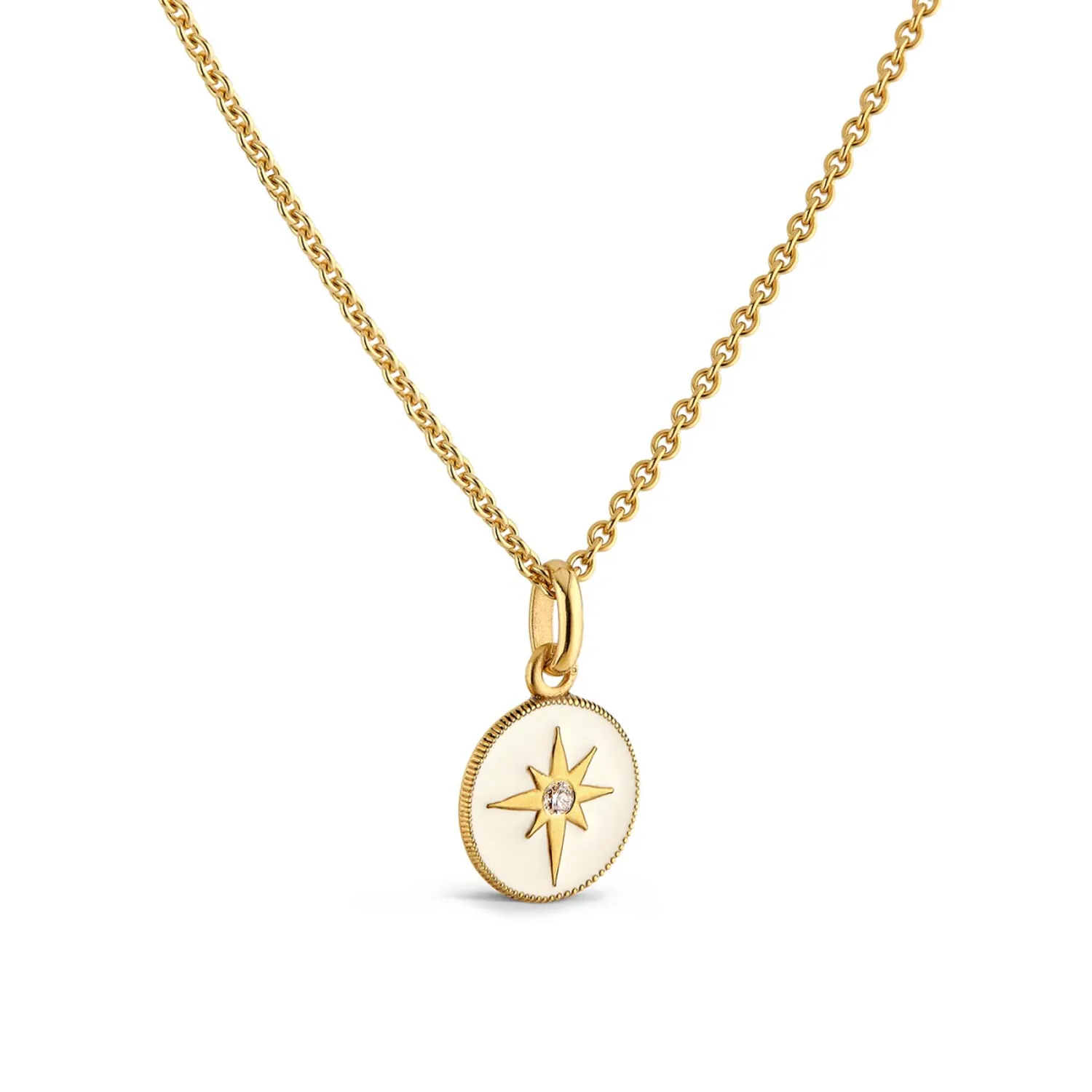 Pendentif Arthus Bertrand Etoile Ivoire Diamant