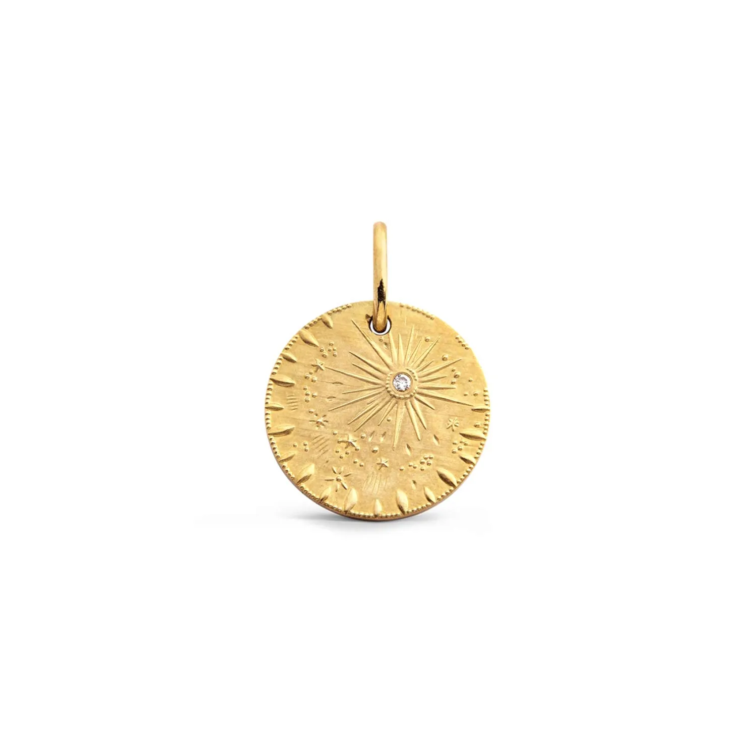 Médaille Arthus Bertrand Or Jaune et Diamant Pluie d'Etoiles