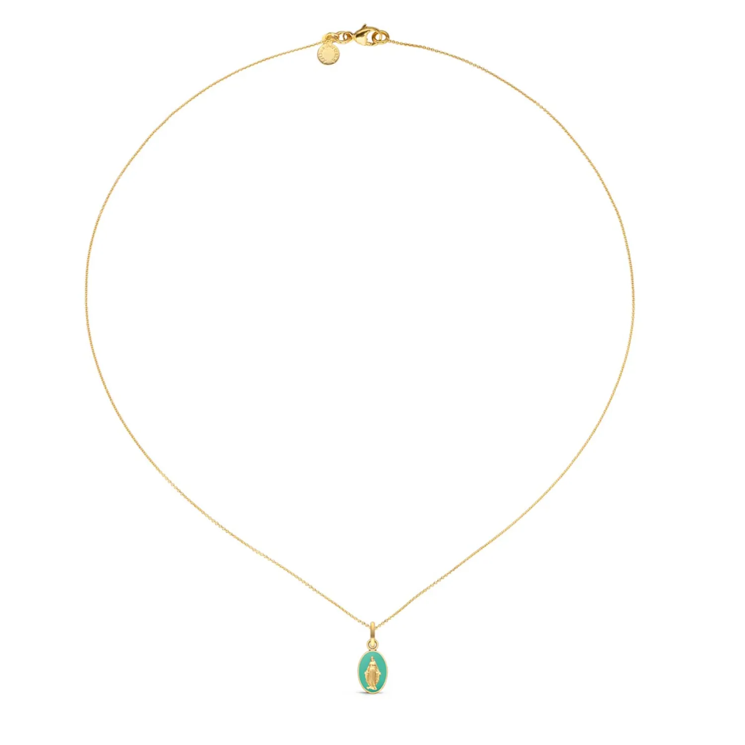 Médaille Miraculeuse Arthus Bertrand Vert d'eau