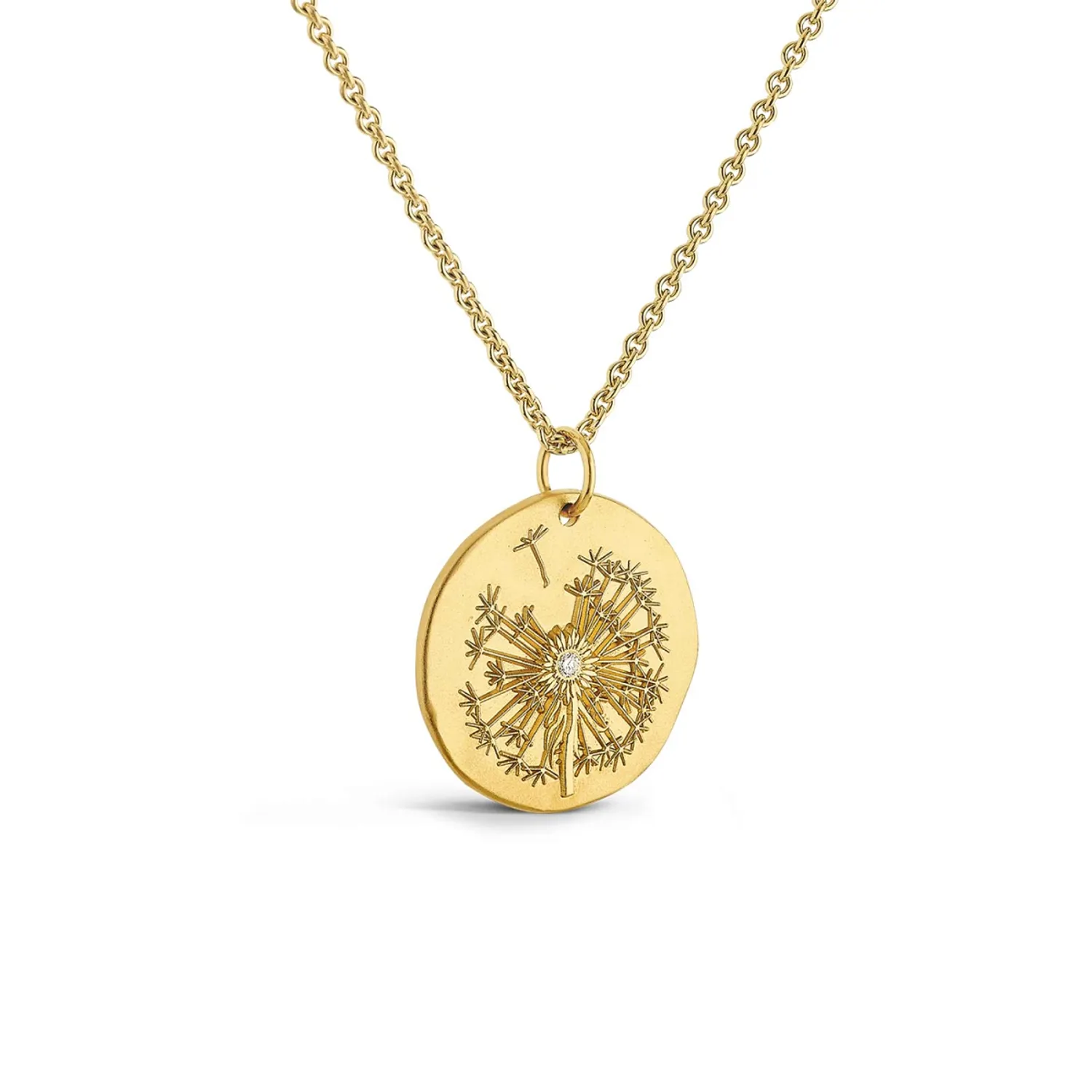 Médaille Arthus Bertrand Le Pissenlit Or Jaune & Diamant