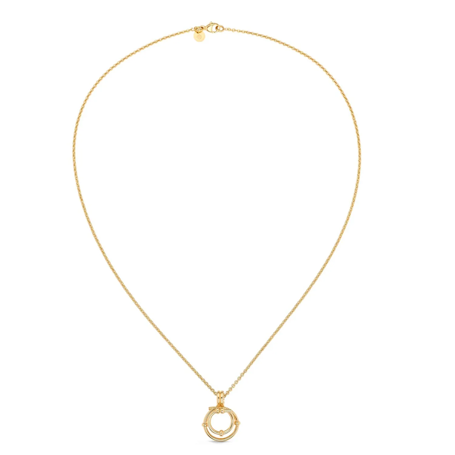 Collier Arthus Bertrand Or Jaune Spirale Etoilée
