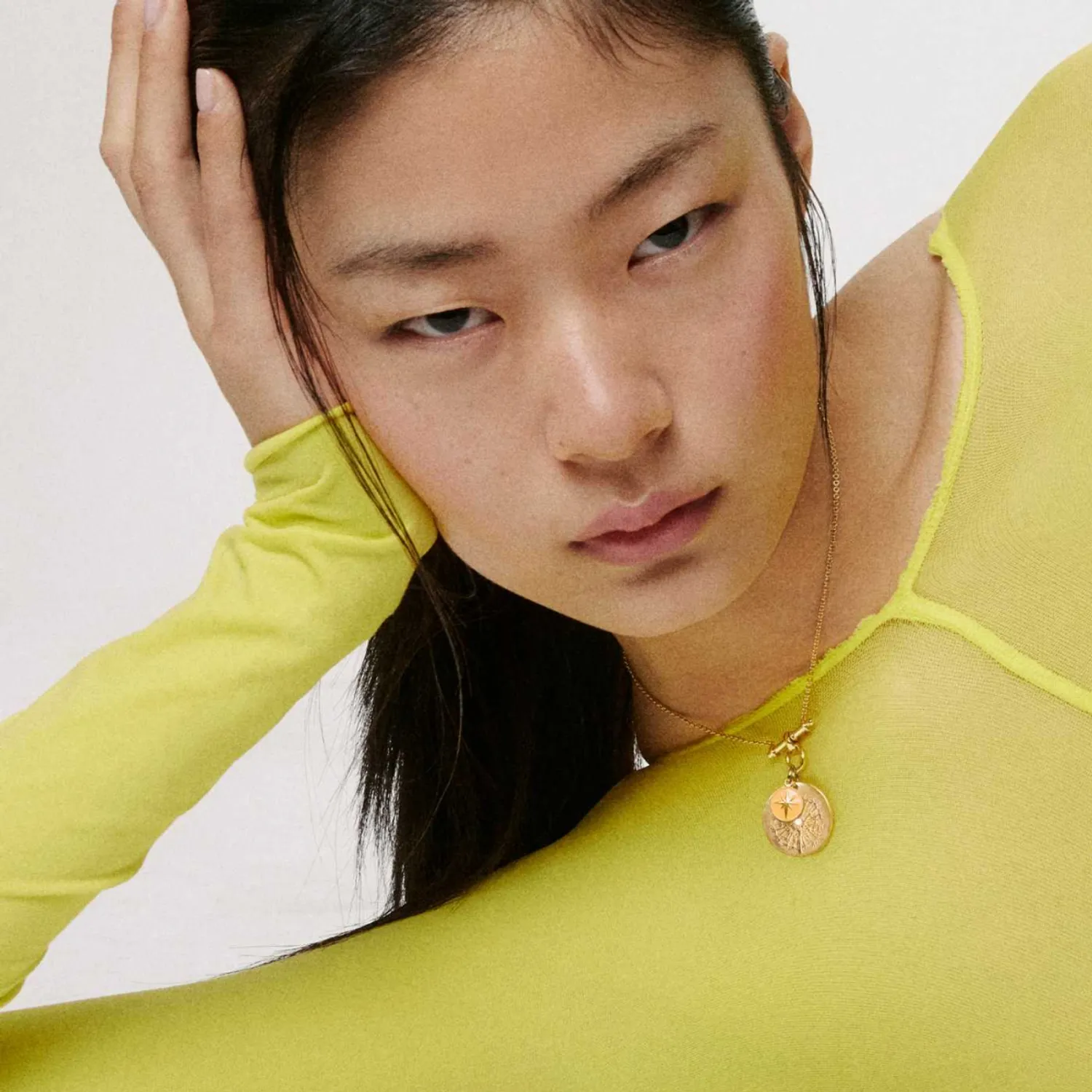 Pendentif Arthus Betrand Or Jaune Etoile - Orange