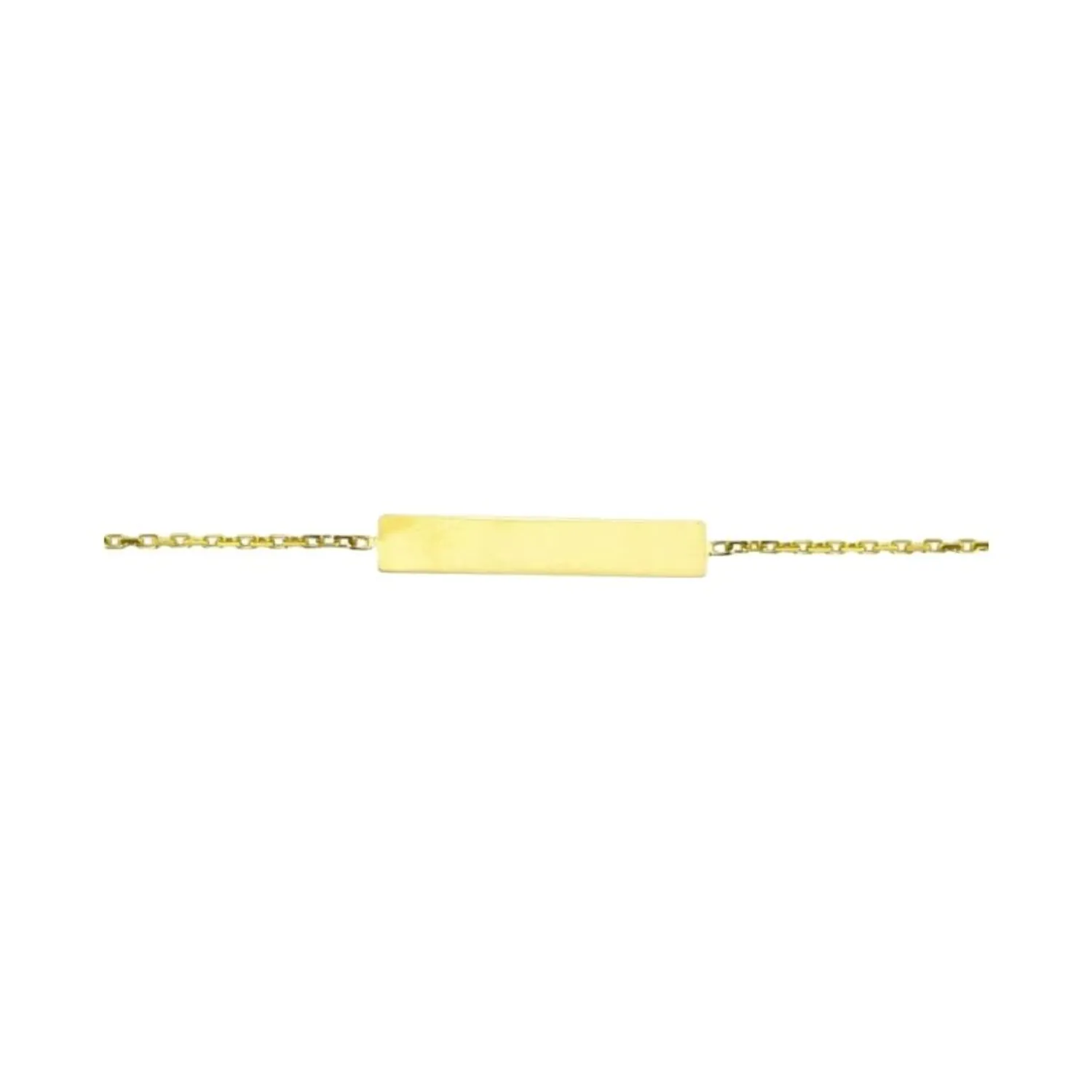 Bracelet Identité REGLISSE frappe mince Chaîne Gourmette