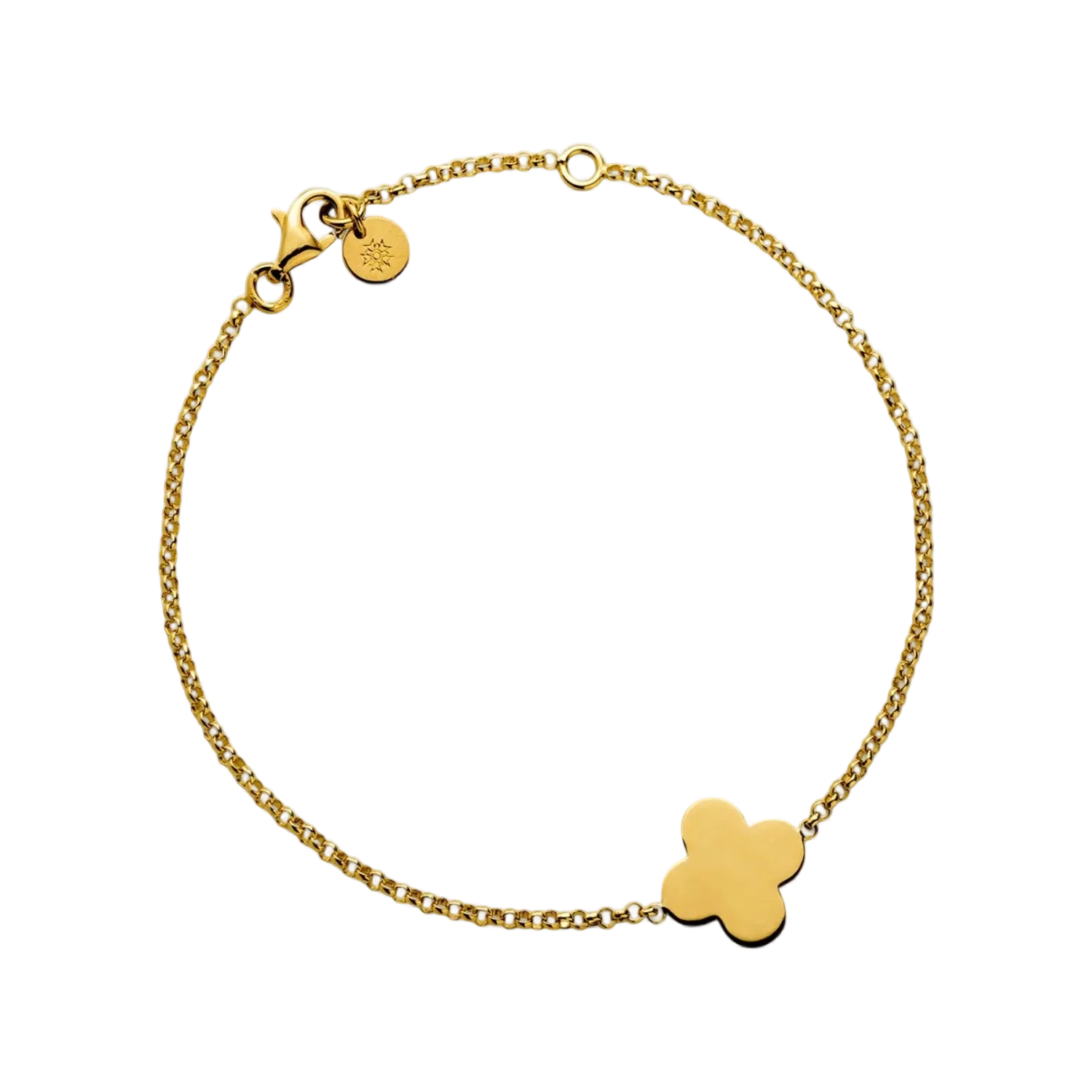Bracelet Identité TREFLE PM Chaîne Jaseron