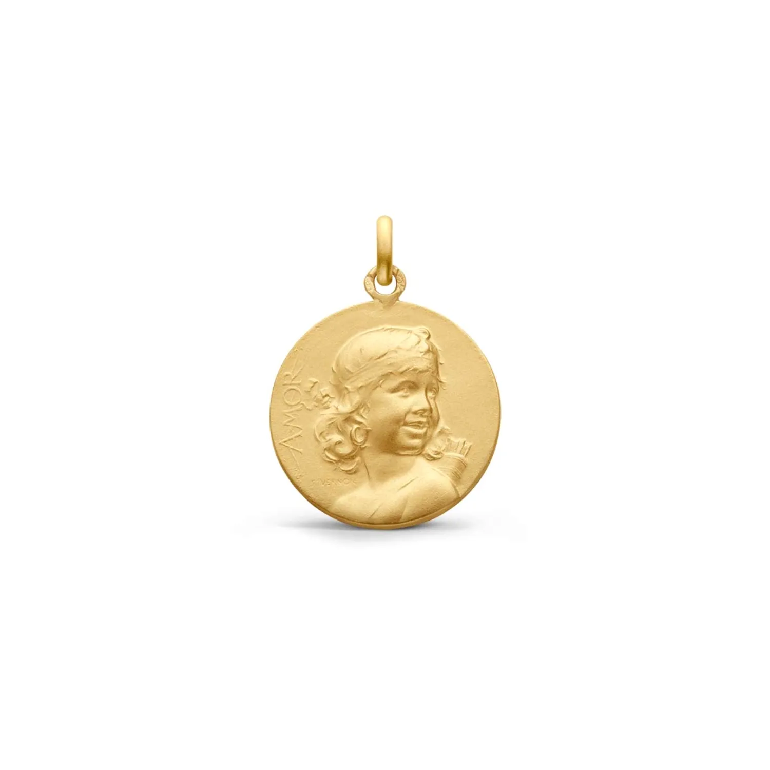 Médaille Baptême Arthus Bertrand Ange Amor