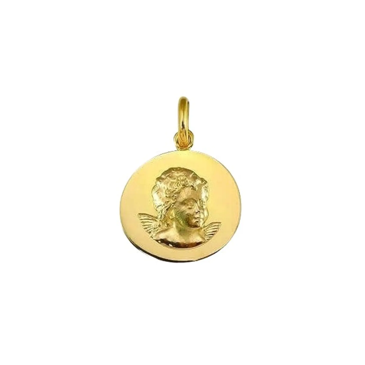 Médaille GALET ANGE 16mm polie