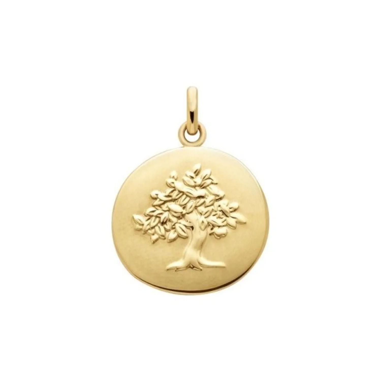 Médaille GALET ARBRE DE VIE 18mm polie