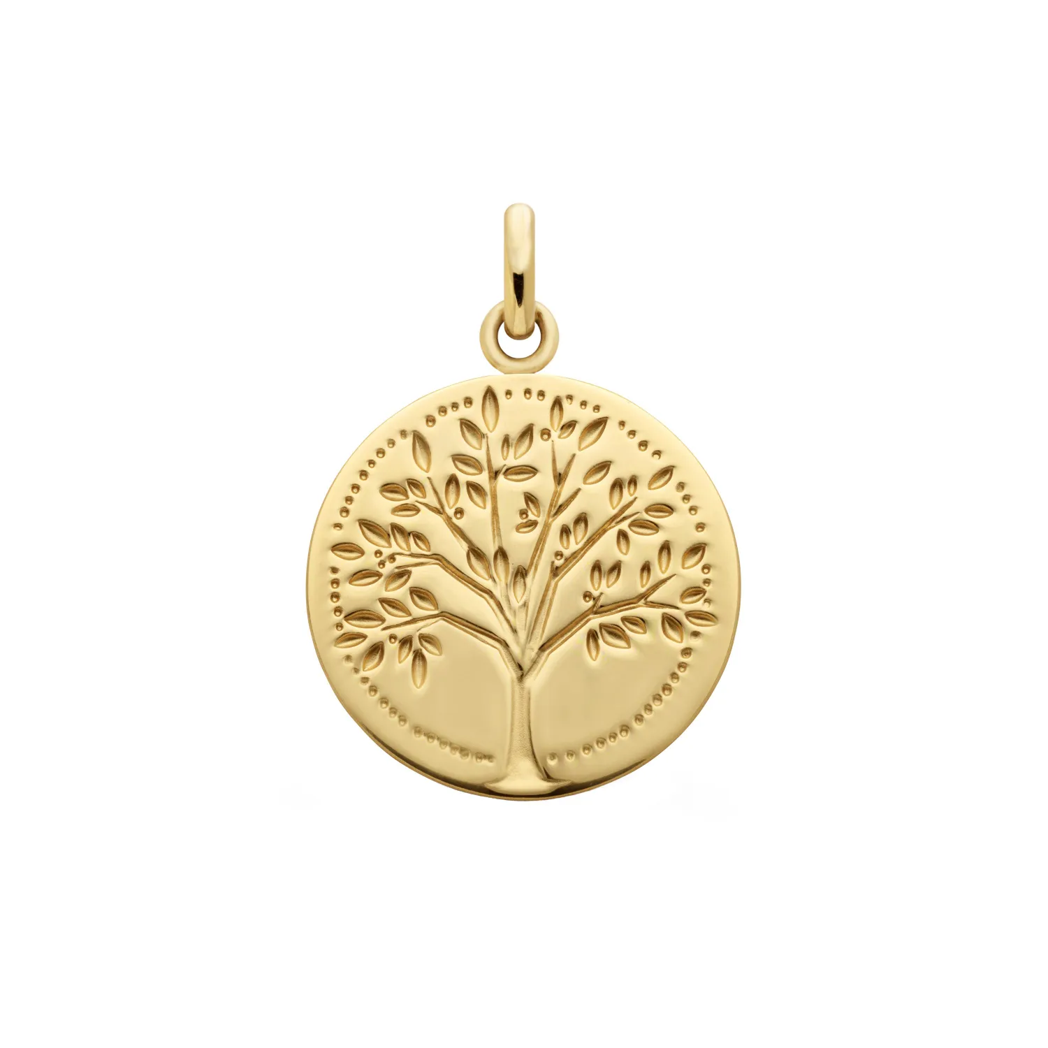 Médaille ARBRE DE VIE Empreinte 18mm polie