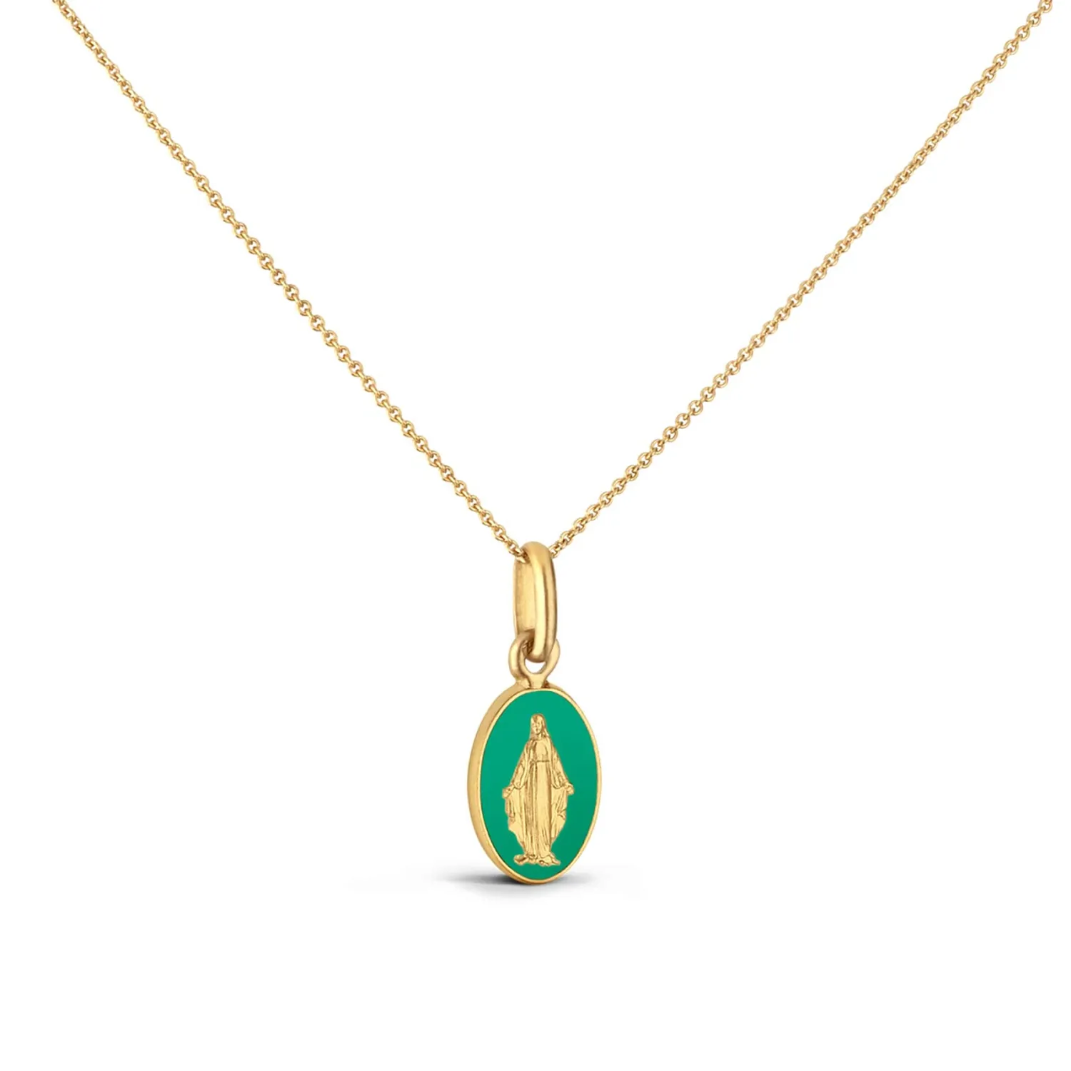 Médaille Miraculeuse Arthus Bertrand Vert Émeraude