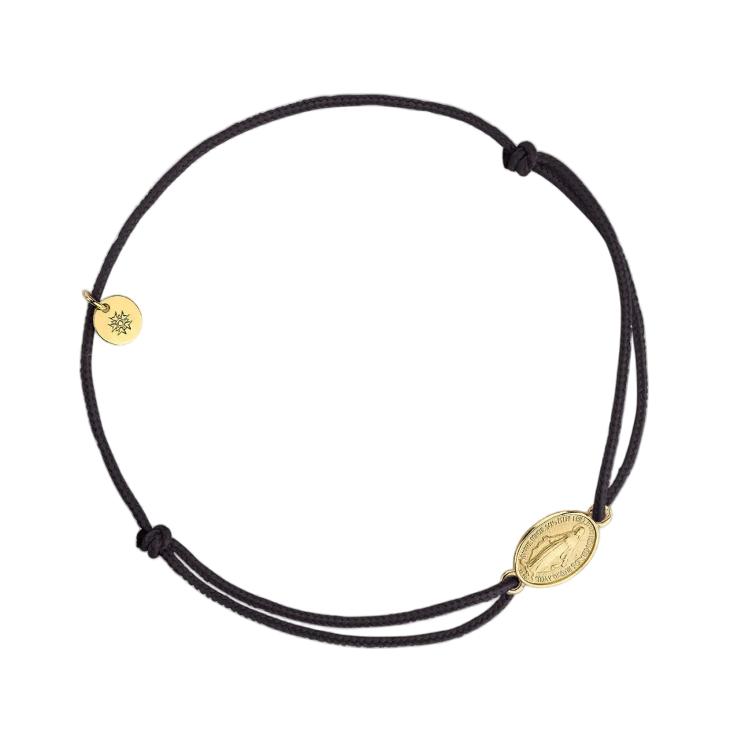Bracelet Cordon Arthus Bertrand Médaille MIRACULEUSE 10mm