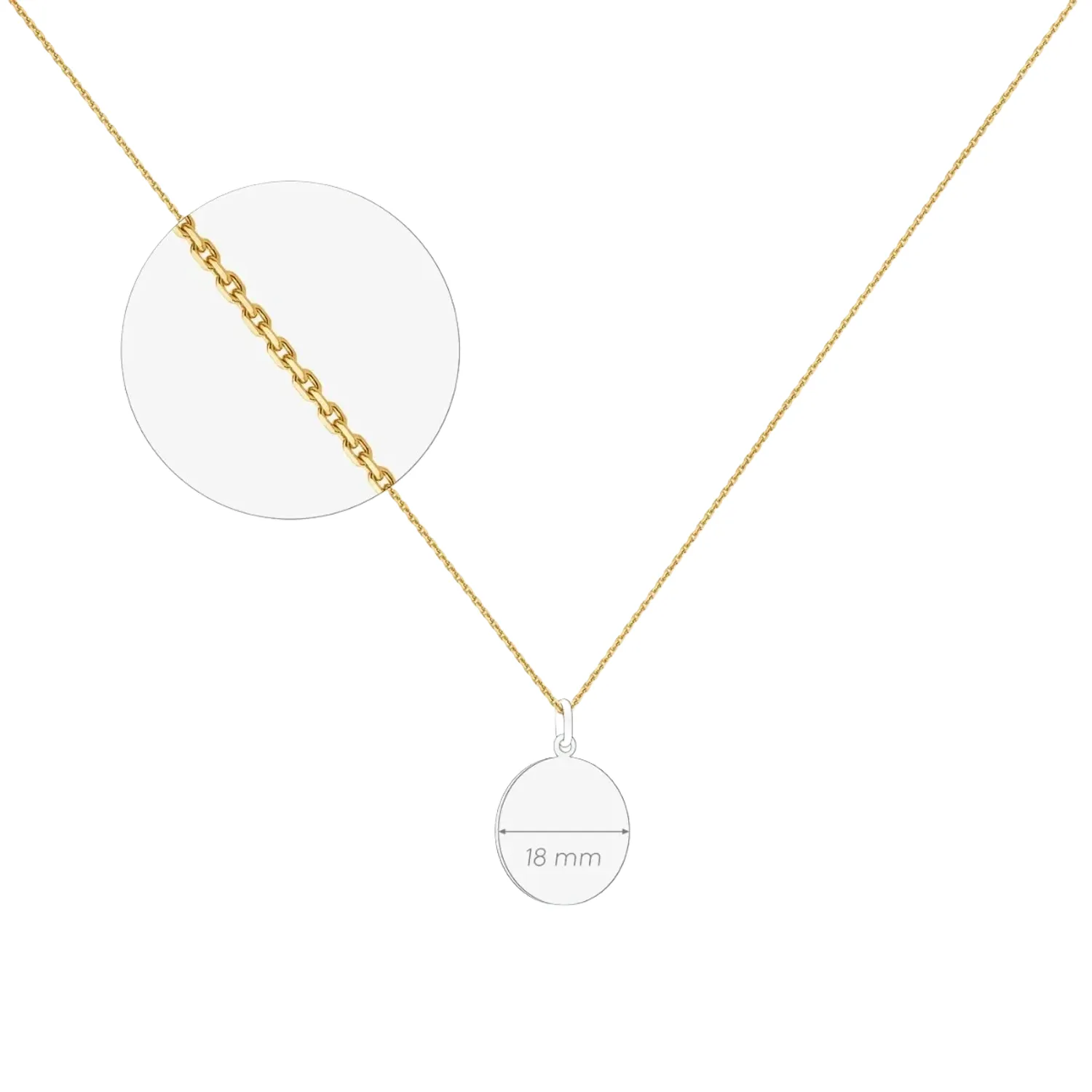 Chaîne Arthus Bertrand Or Forçat Limé - 40 Cm