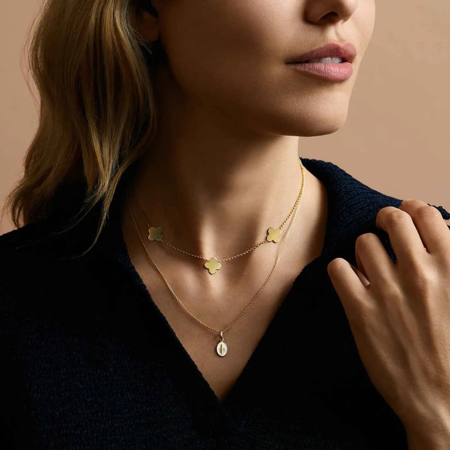 Médaille Miraculeuse Arthus Bertrand, or jaune, ivoire