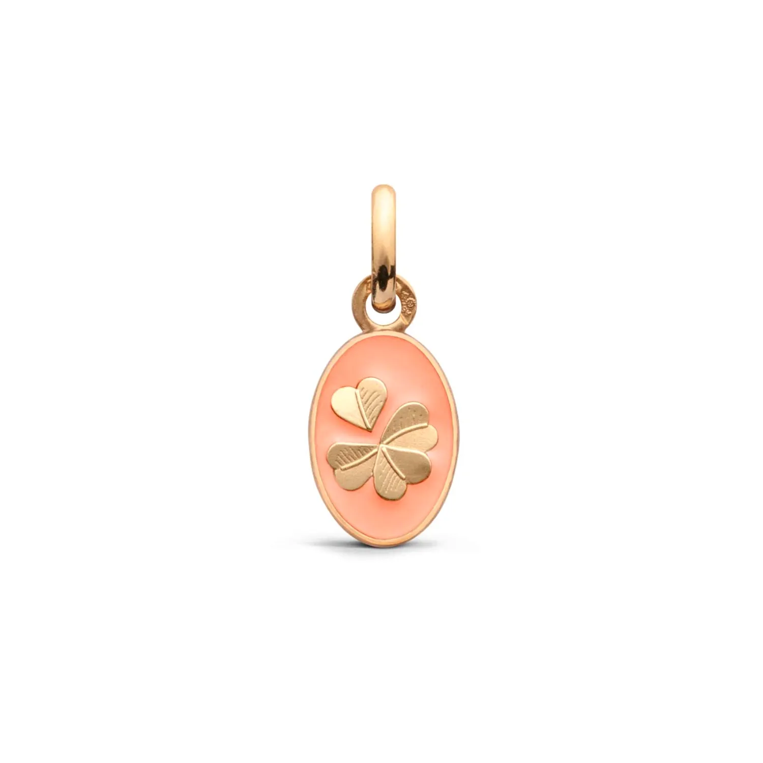 Pendentif Arthus Bertrand Or Rose Trèfle - Pêche