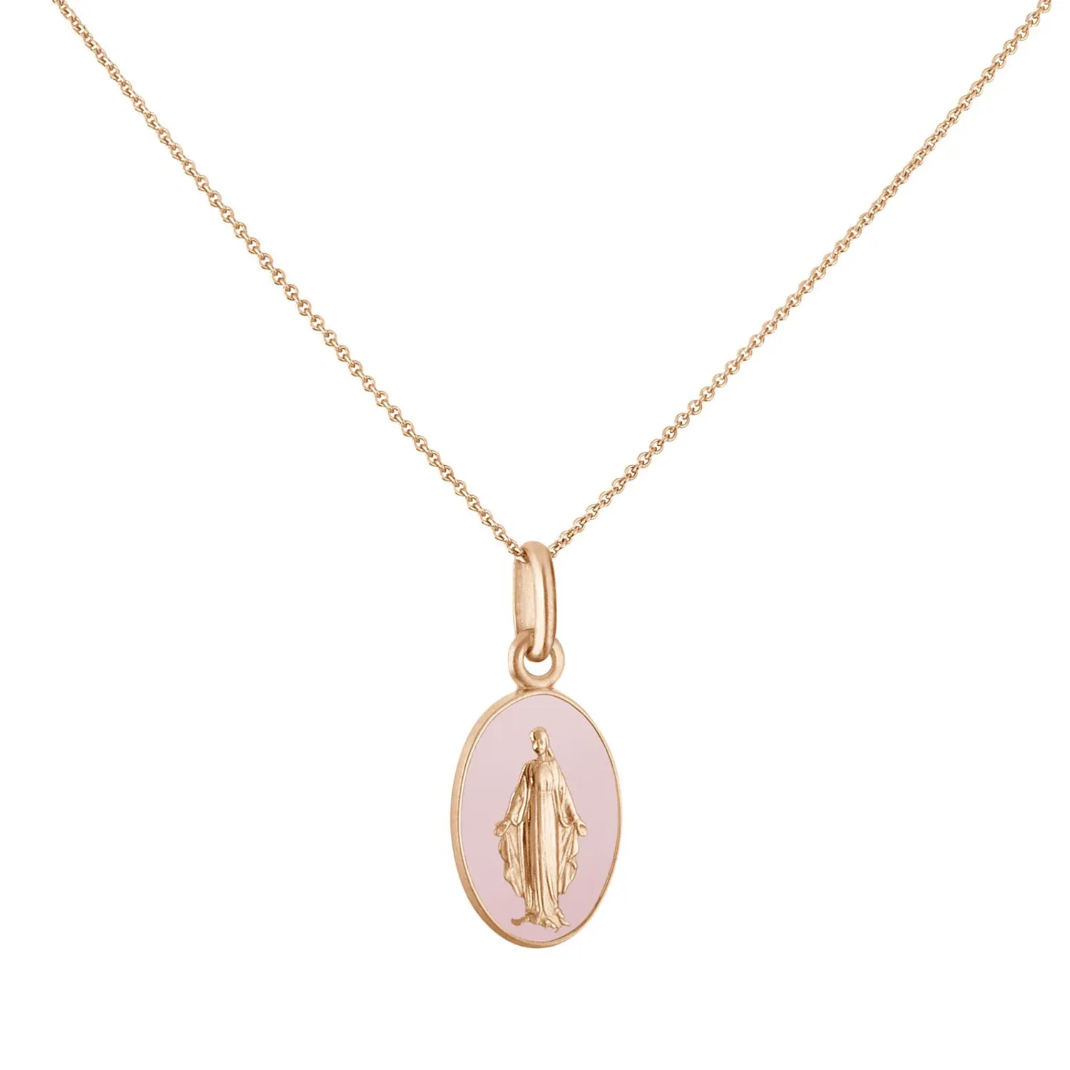 Médaille Arthus Bertrand Vierge Miraculeuse Rose Poudré