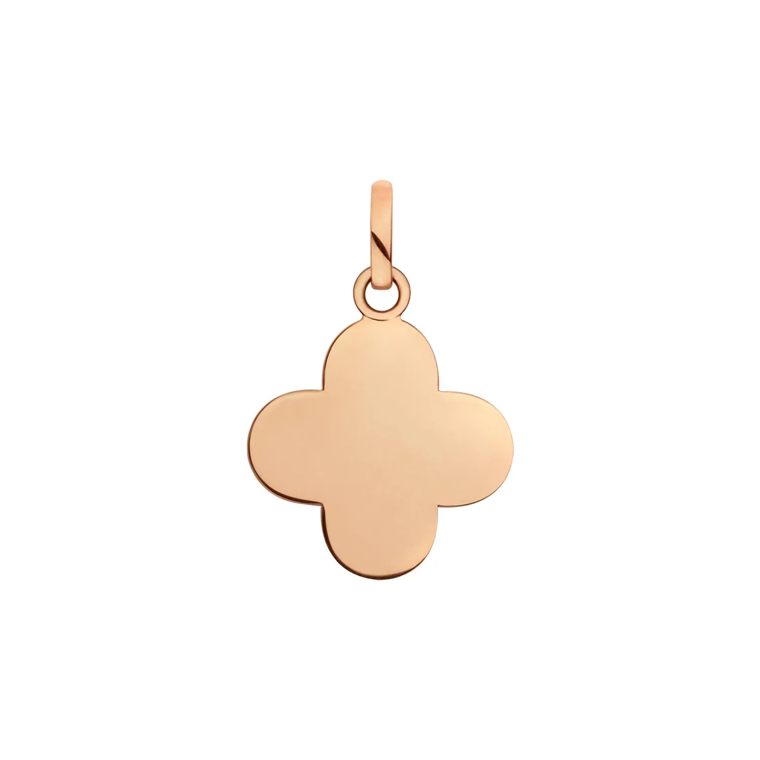 Pendentif Arthus Bertrand Croix Trèfle F. mince or rose