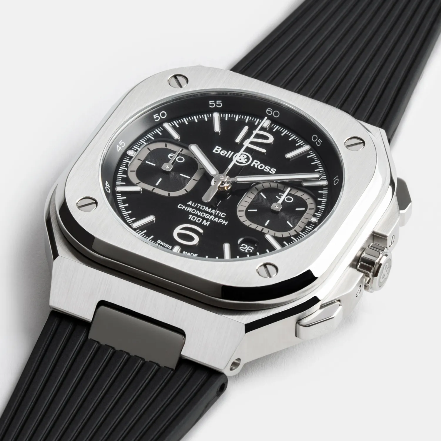 Bell & Ross BR-05 Chrono Black Steel Watch