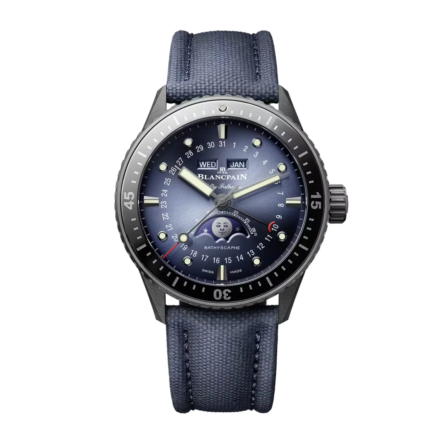 Blancpain Bathyscaphe Complete Calendar Moon Phase Watch