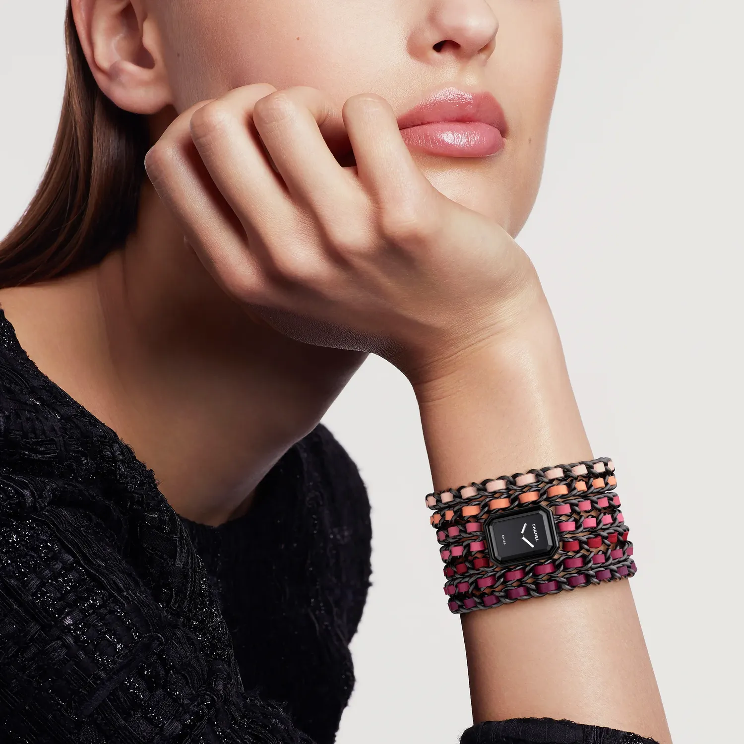 Chanel Première Cuff Blush Watch