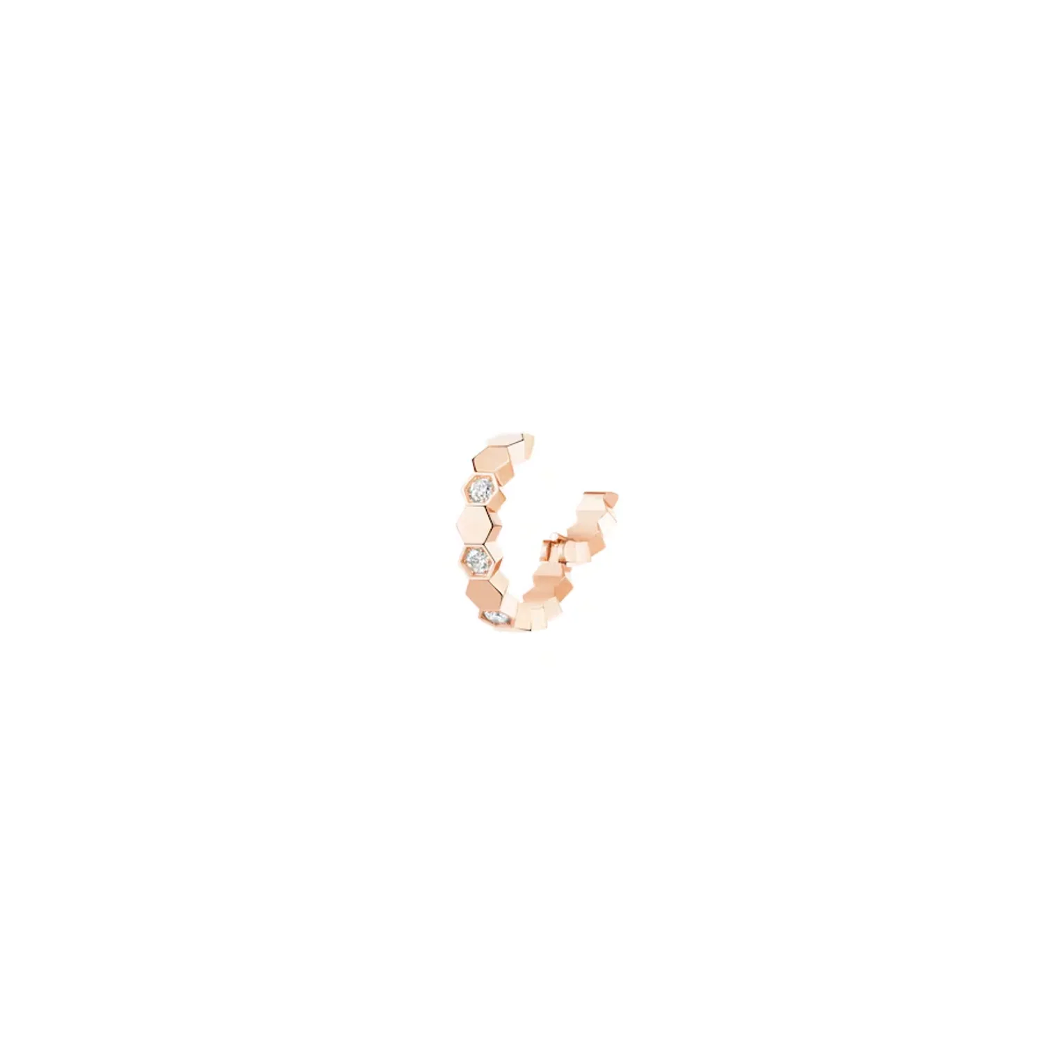 Boucle d'oreille Bee de Chaumet en or rose et diamants