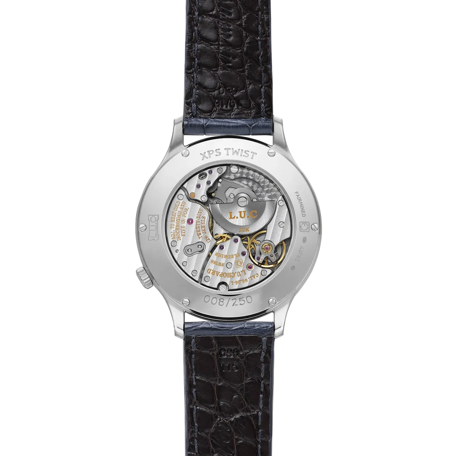 Montre Chopard L.U.C XPS Twist QF 40 mm, automatique, or blanc éthique