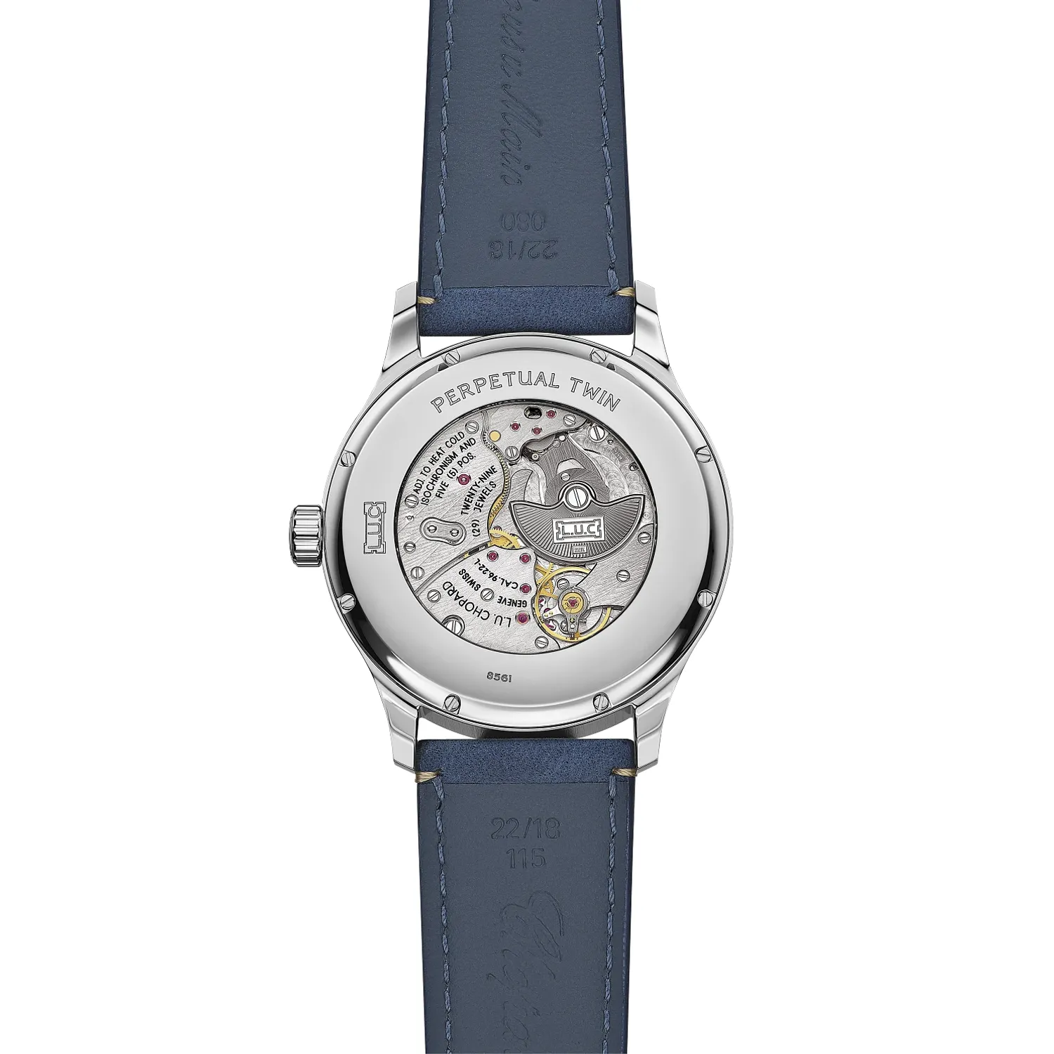 Montre Chopard L.U.C Perpetual Twin 43 mm, automatique, Lucent Steel™