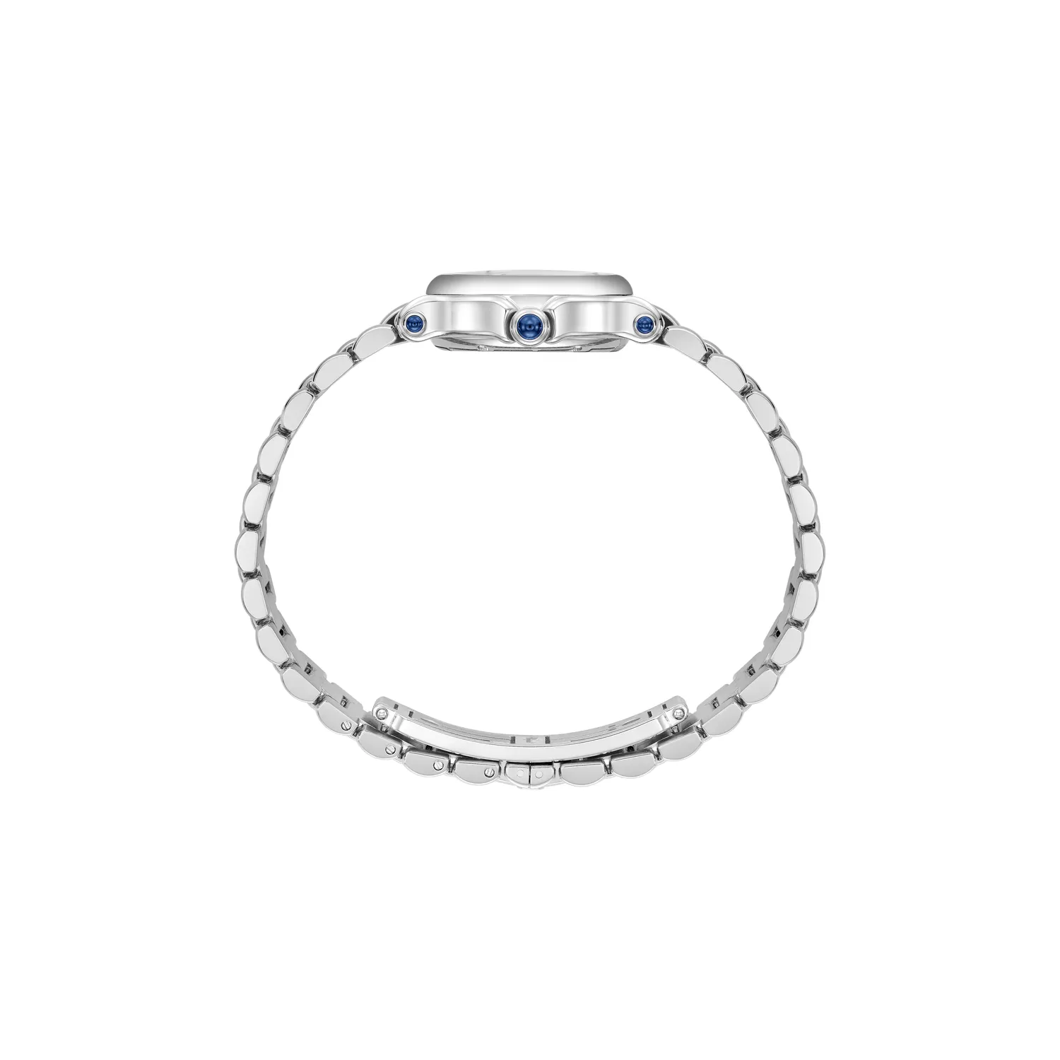 Montre HAPPY SPORT The First Quartz, Bracelet "galet" acier, Cadran argenté grainé chiffres romains