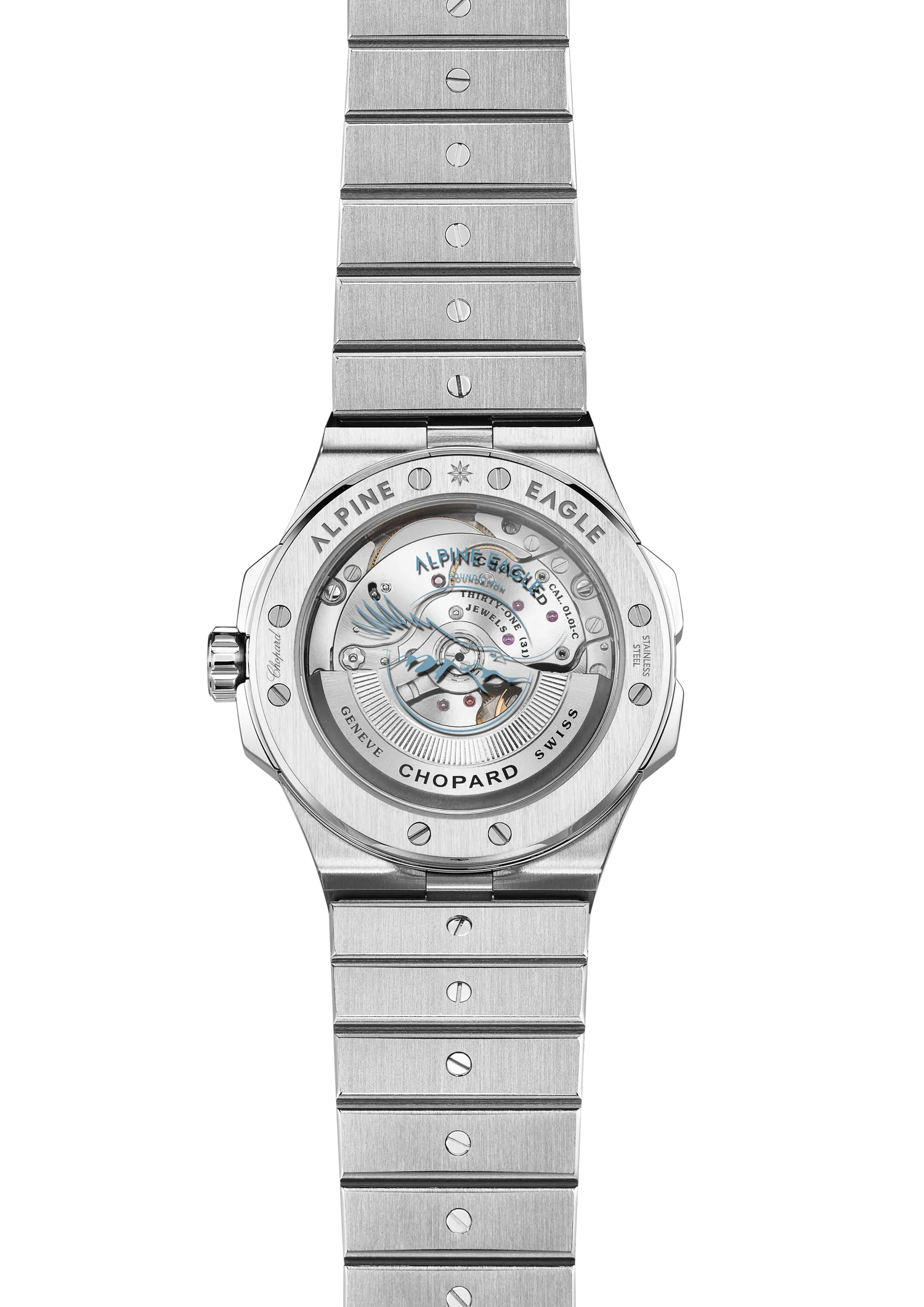 Montre ALPINE EAGLE 41, Bracelet acier, Cadran Cadran "Bleu Rhône"