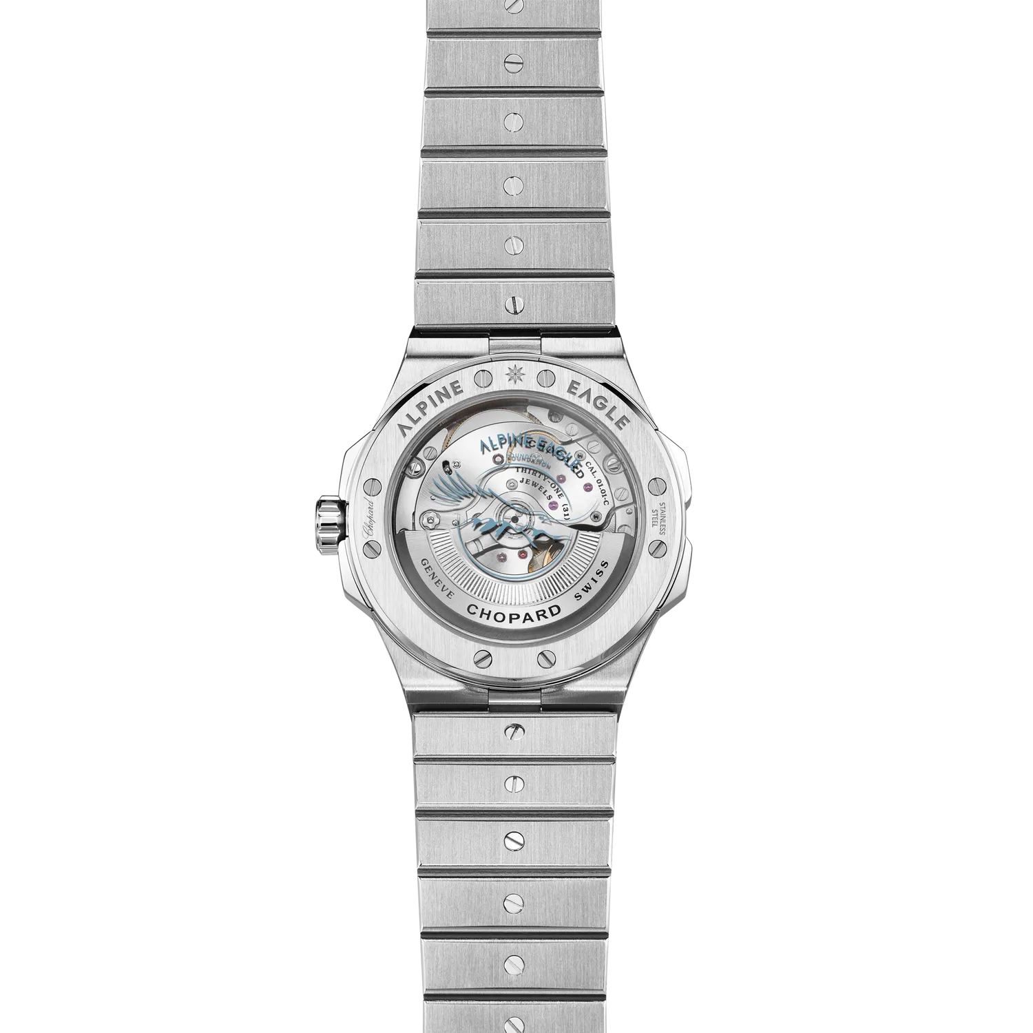 Montre ALPINE EAGLE 41, Bracelet acier, Cadran Cadran "Bleu Rhône"