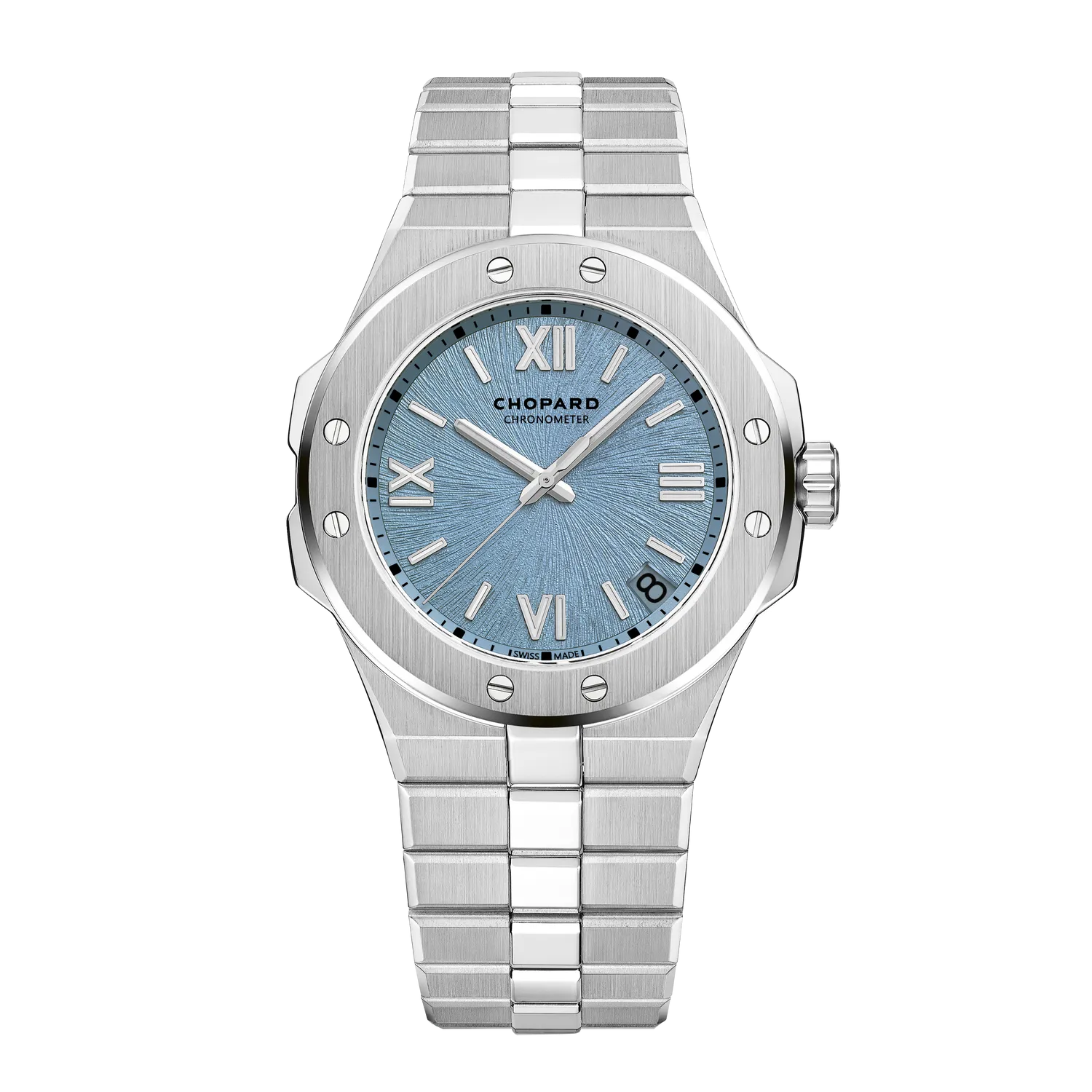 Montre ALPINE EAGLE 41, Bracelet acier, Cadran Cadran "Bleu Rhône"