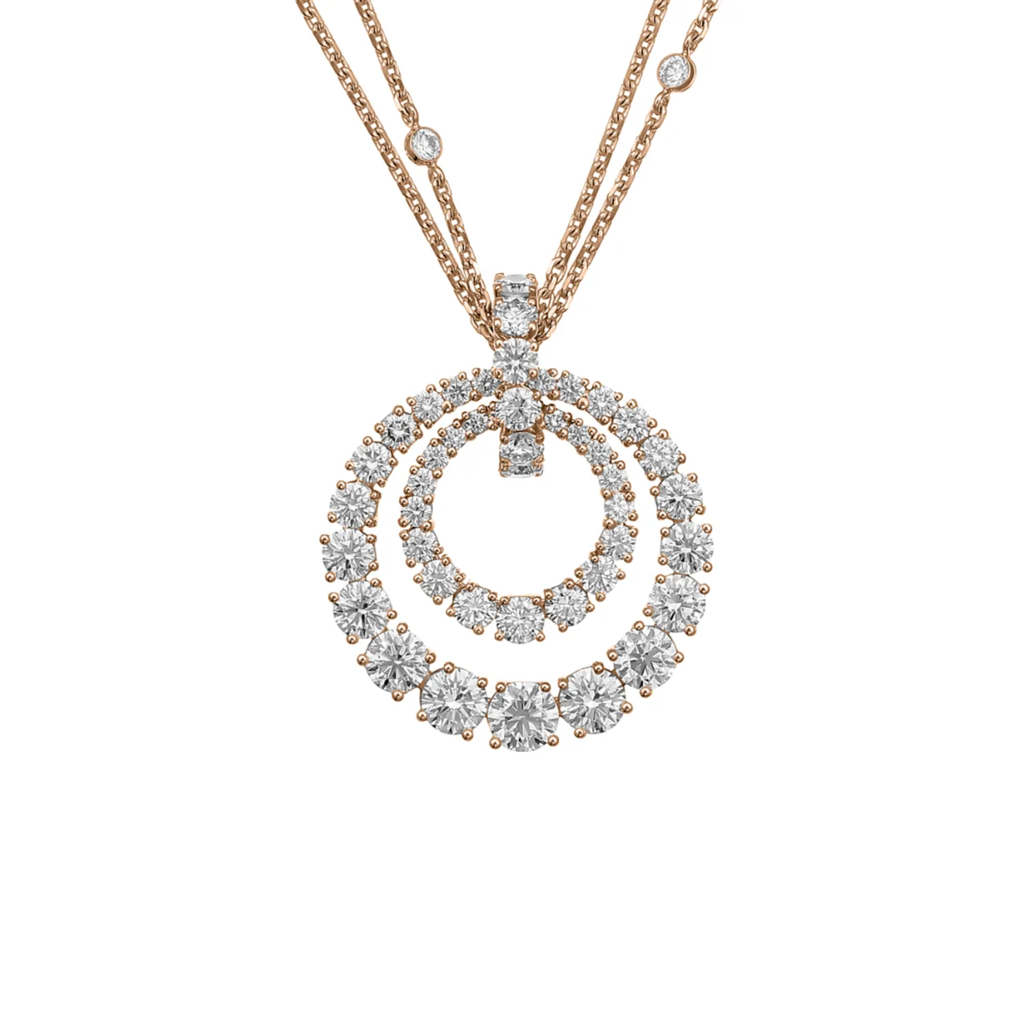 Pendentif Chopard L'Heure du Diamant en or rose et diamants