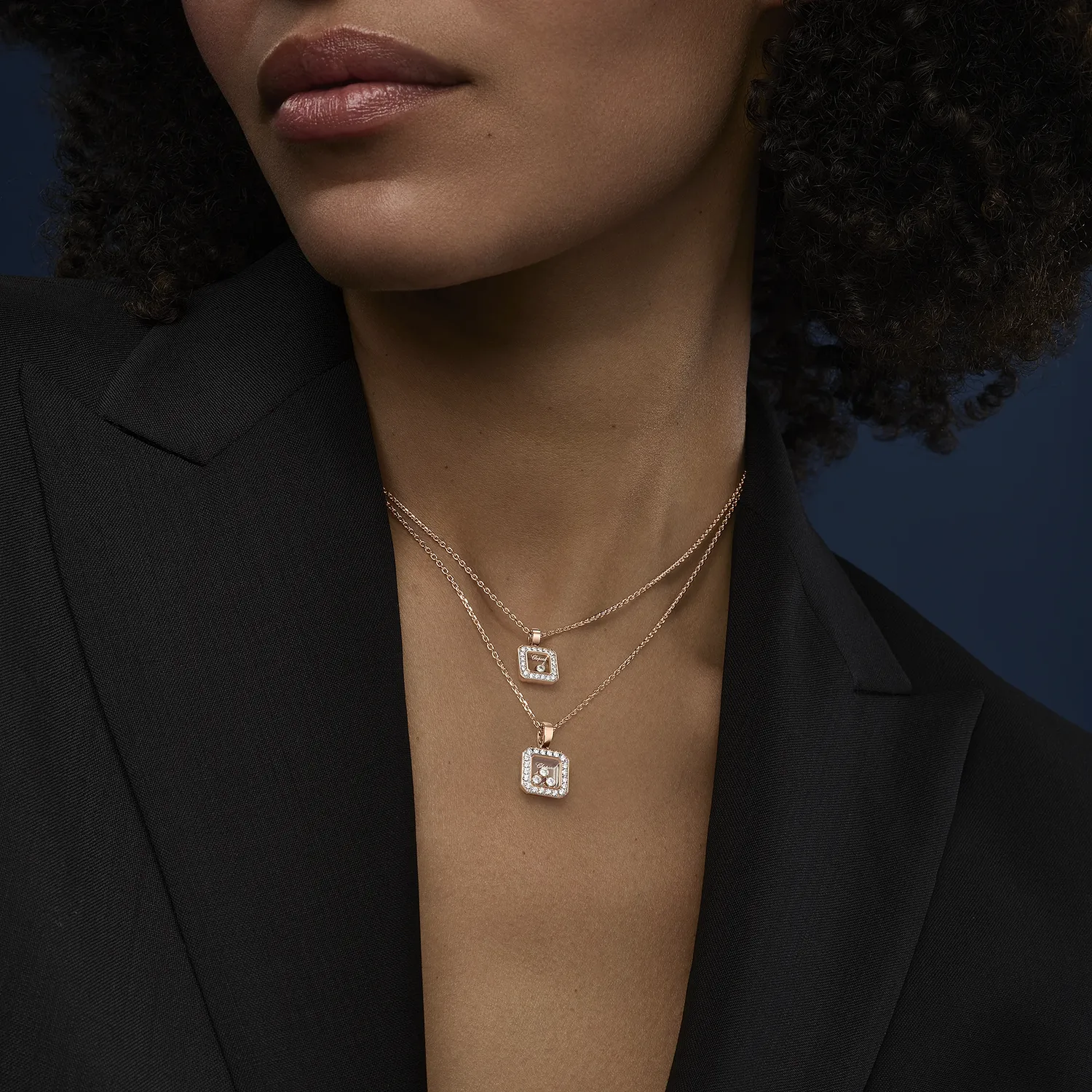 Pendentif Chopard Happy Diamonds Icons en Or Rose et Diamant PM