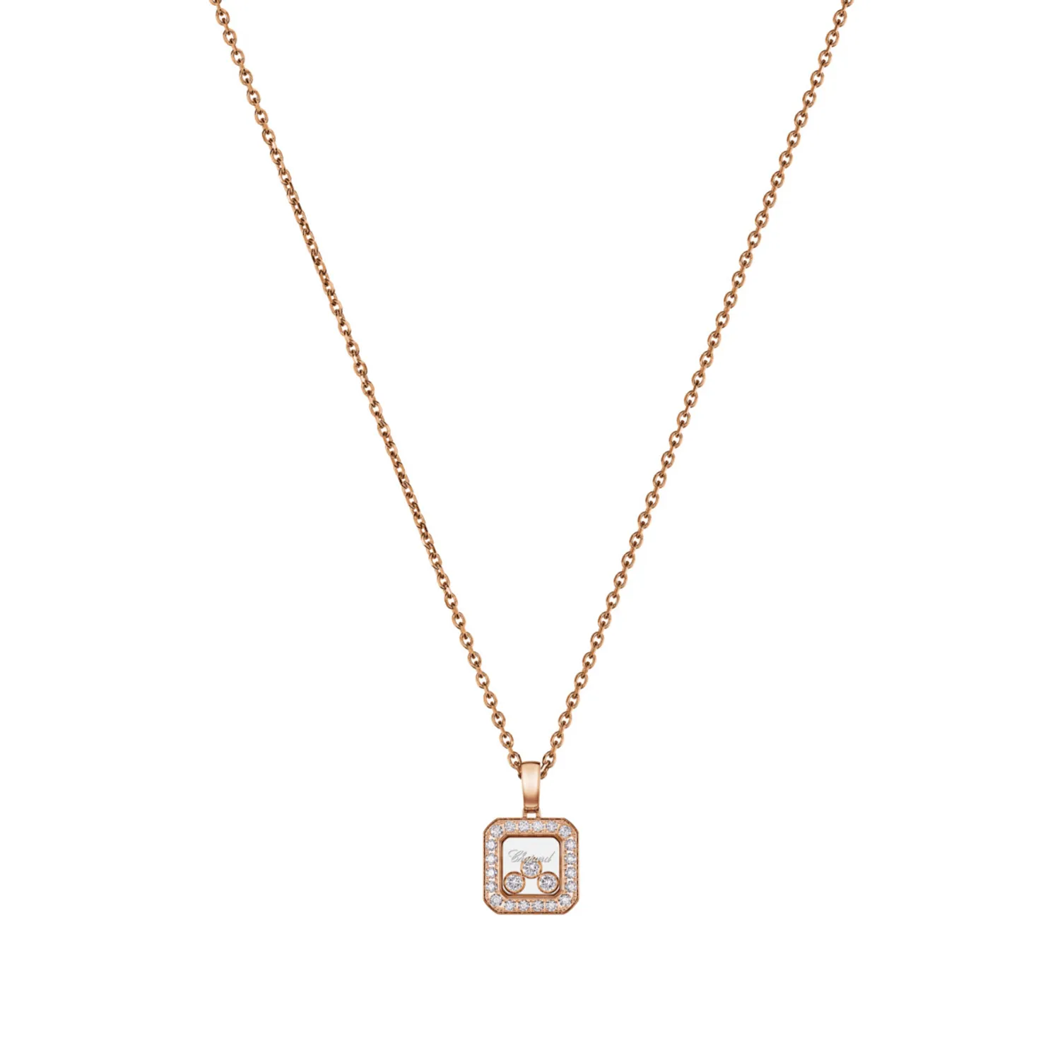 Pendentif Chopard Happy Diamonds Icons en Or Rose et Diamants