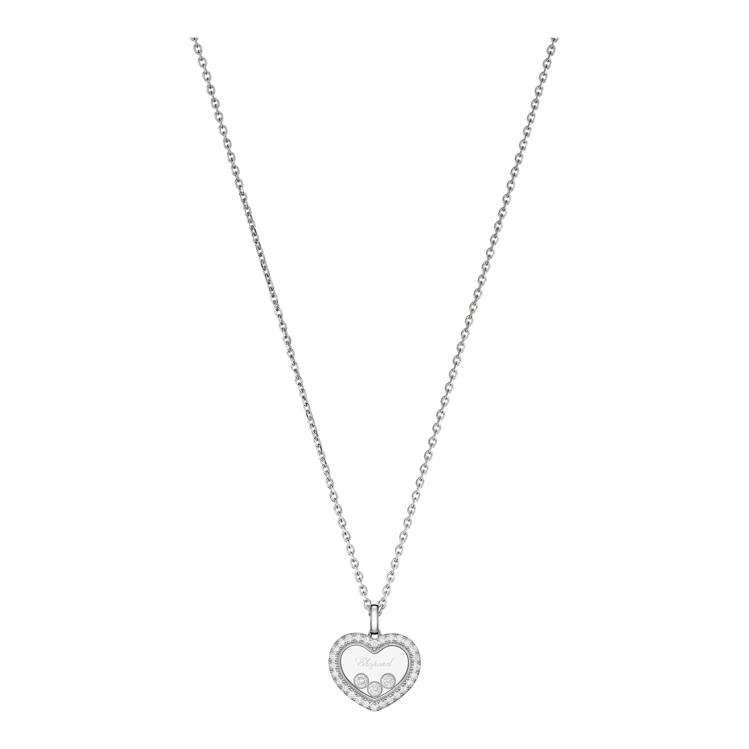 Pendentif Happy Diamonds ICONS Coeur GM pavé