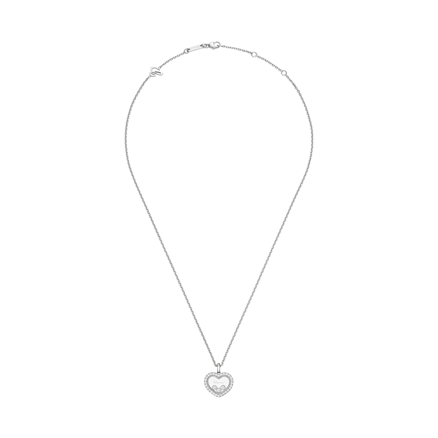 Pendentif Happy Diamonds ICONS Coeur GM pavé