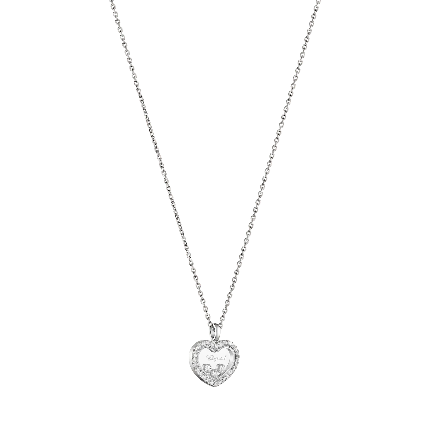 Pendentif Happy Diamonds ICONS Coeur GM pavé
