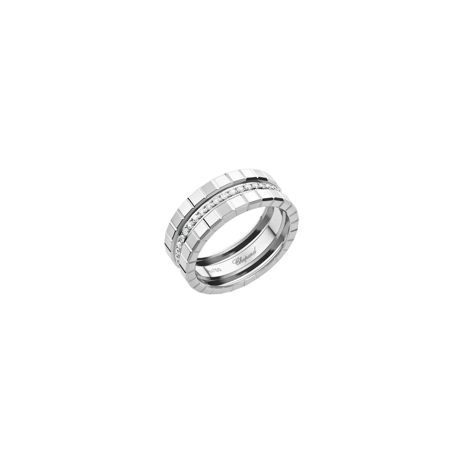 Chopard Ice Cube Ring in White Gold with Diamonds